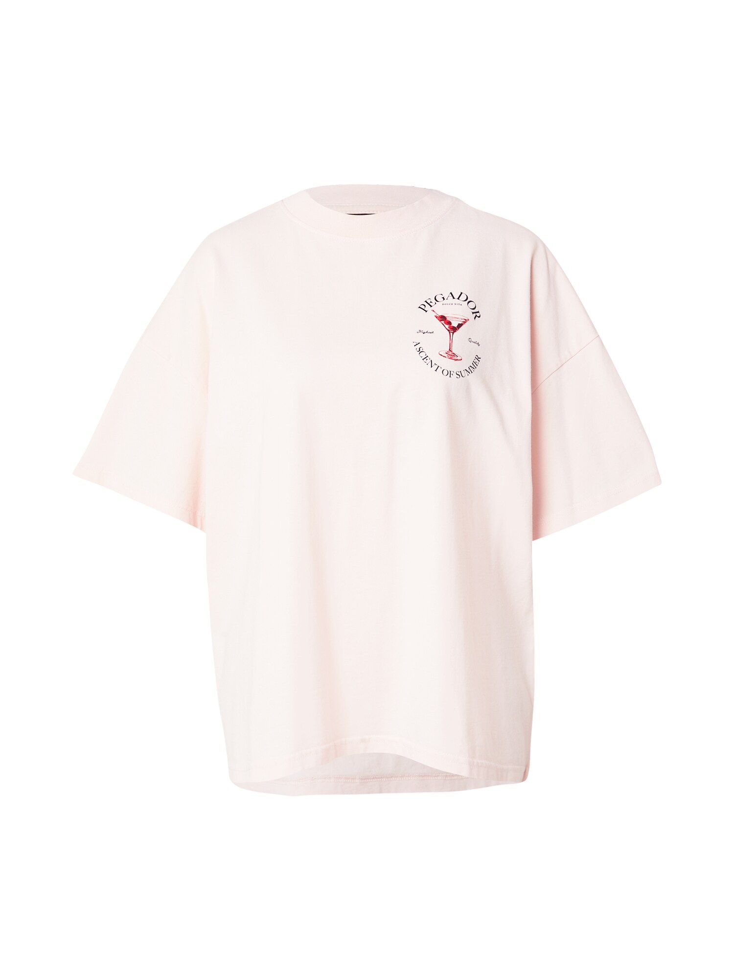 Pegador Tricou supradimensional JORBA  rosé / roșu cranberry / roşu închis / negru