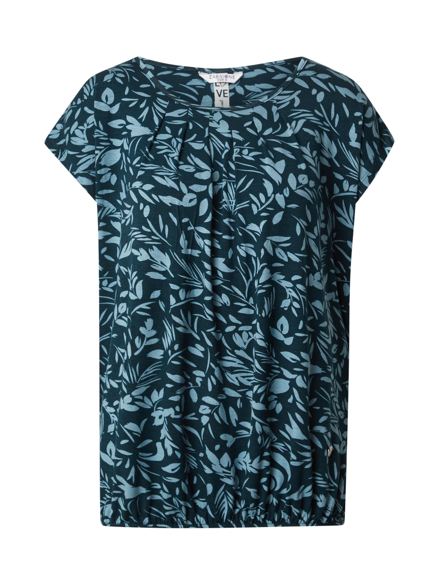 ZABAIONE Tricou 'Mi44nou'  verde jad / negru