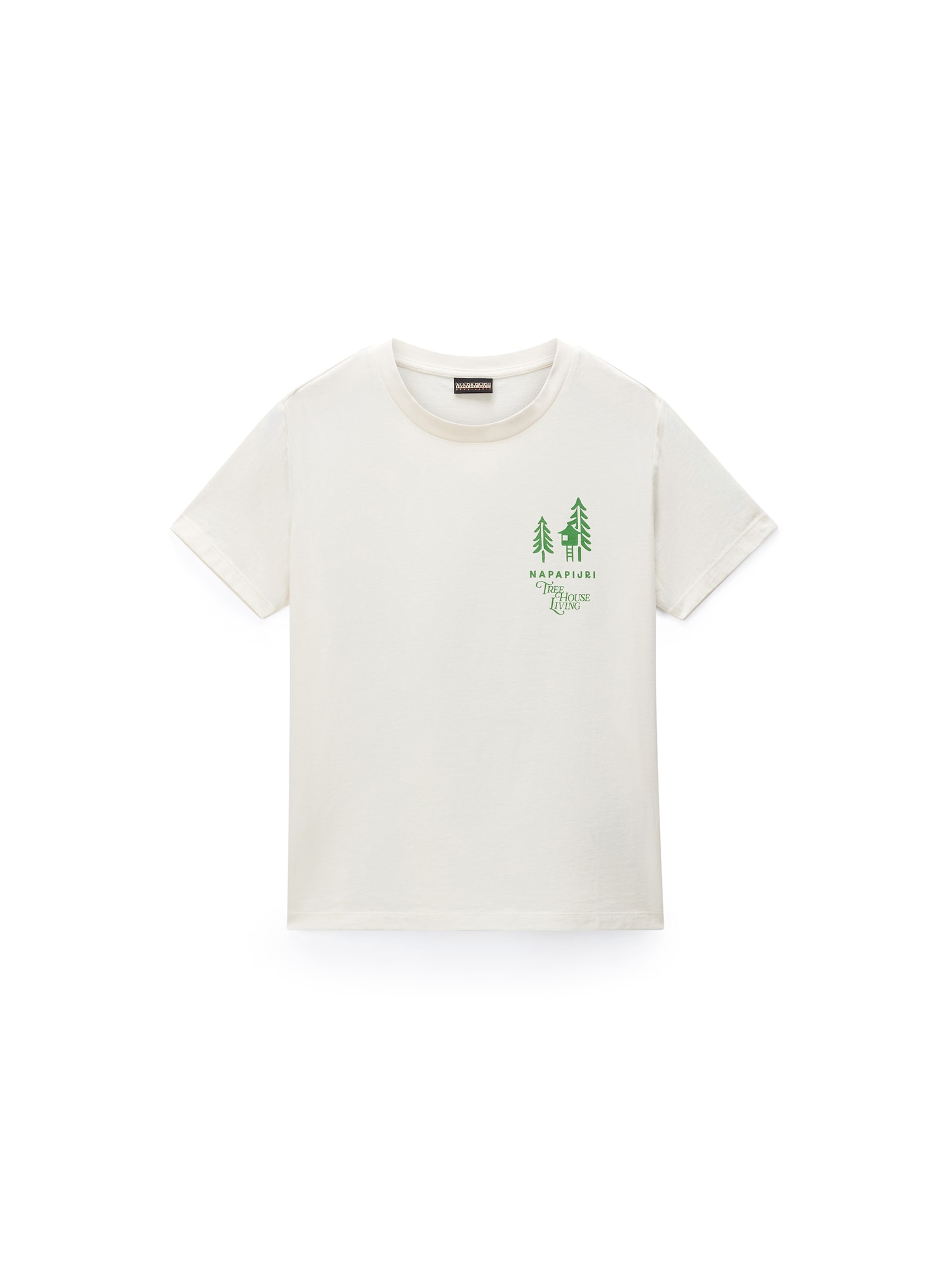 NAPAPIJRI Tricou Bliss verde / alb natural