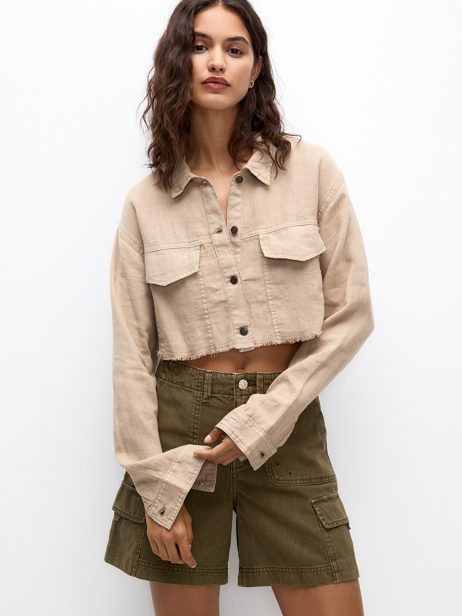 Pull&Bear Blúz  homok termék 2. képe