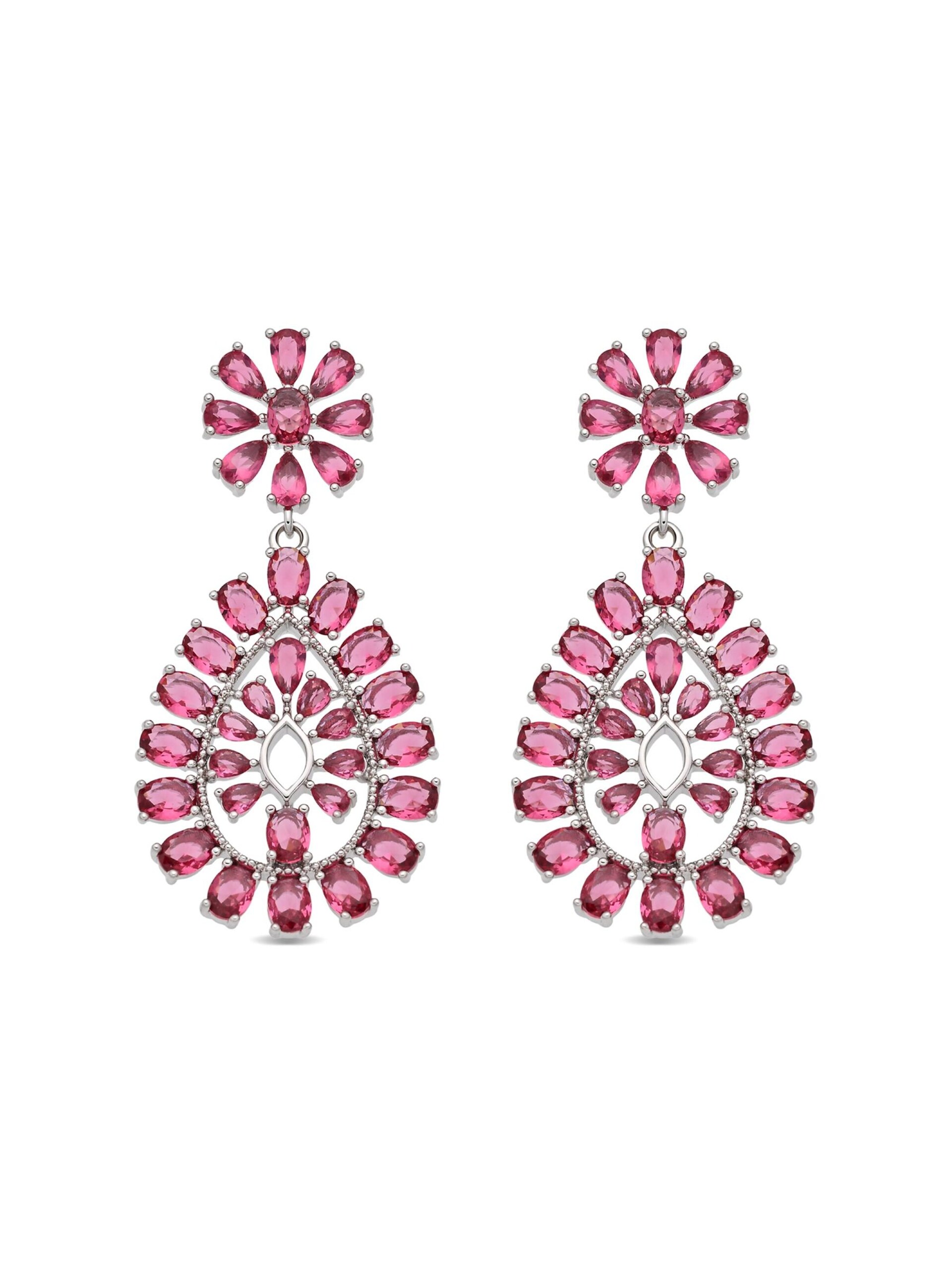 Luxenter Ruby cliron slopes avslutad i Rhodium Sharam örhängen dam – bild 2