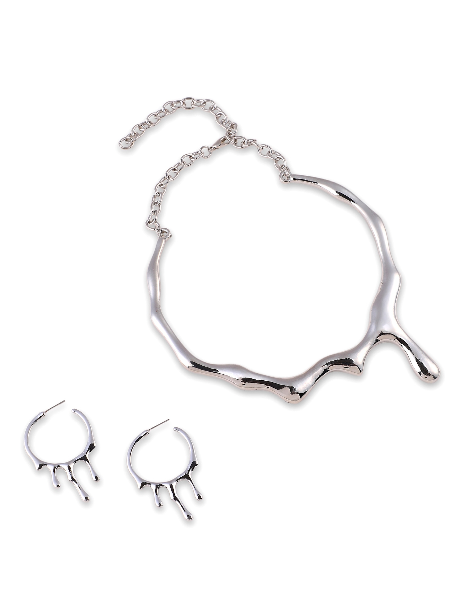 SOHI Set de bijuterii  Tiffany   argintiu
