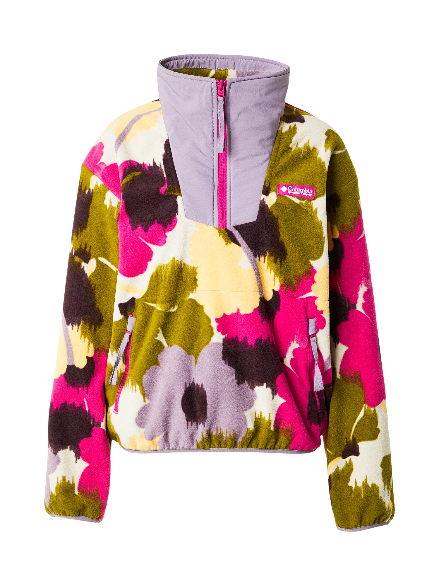 COLUMBIA Bluză cu fermoar sport Sequoia Grove  galben deschis / lila