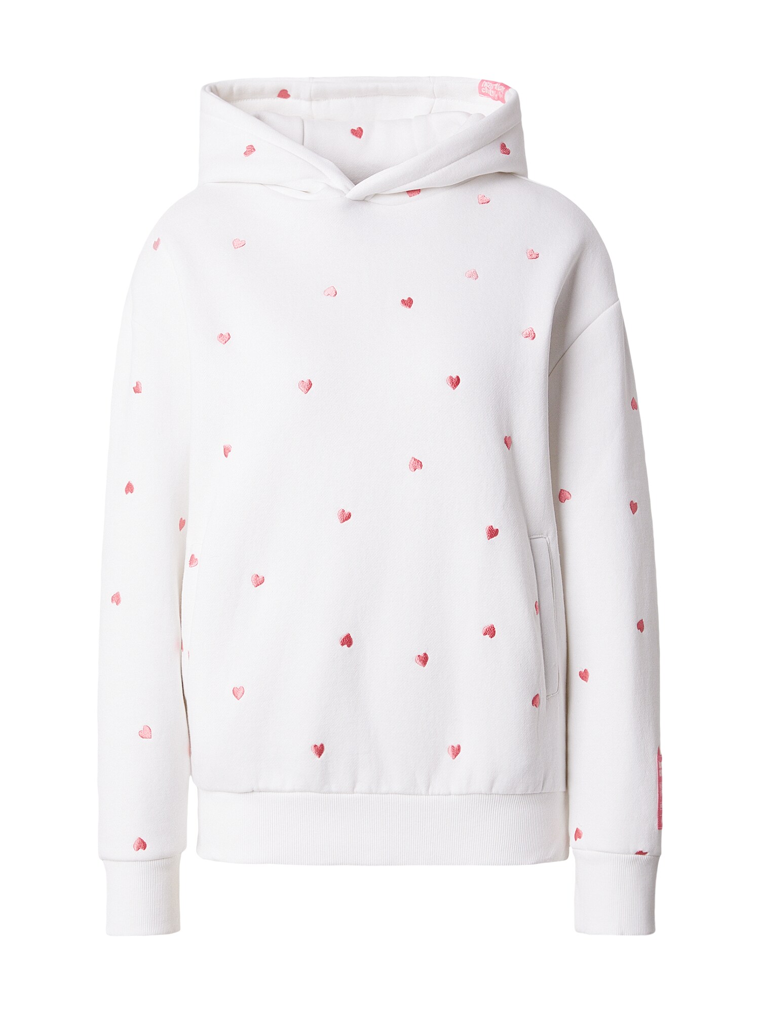 Eight2Nine Bluză de molton  roz / alb