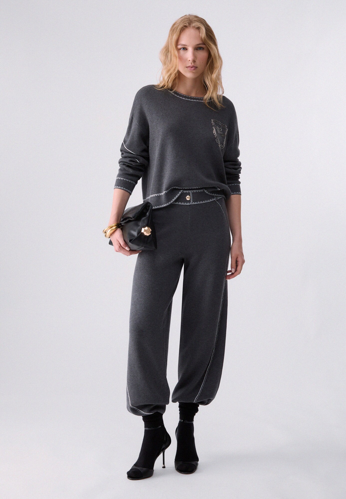 Liu Jo Pantalón gris oscuro – imagen 4