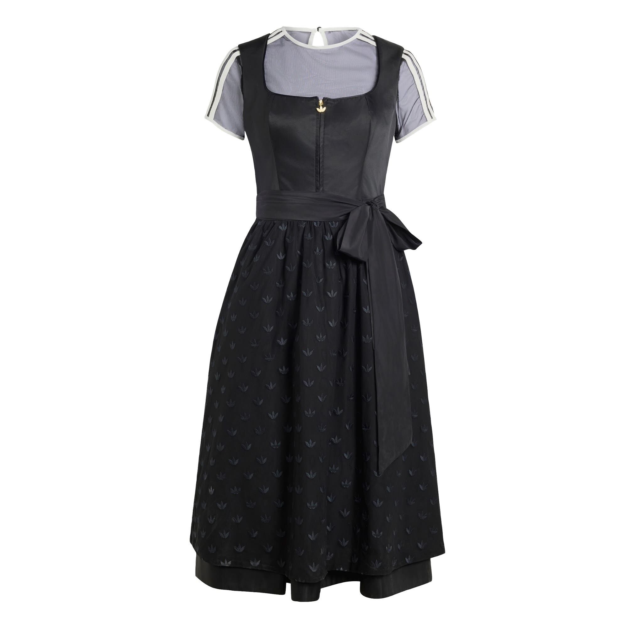 ADIDAS ORIGINALS Vestido tiroleses gris / negro / blanco