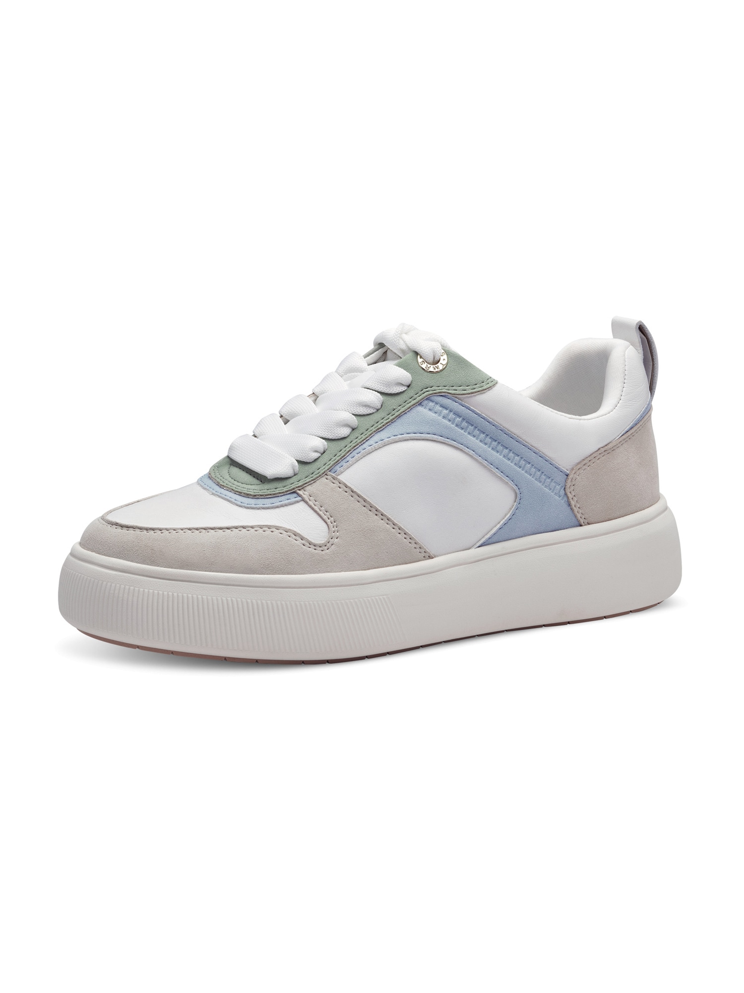 TAMARIS Sneaker low  bej / fildeş / albastru deschis / verde pastel