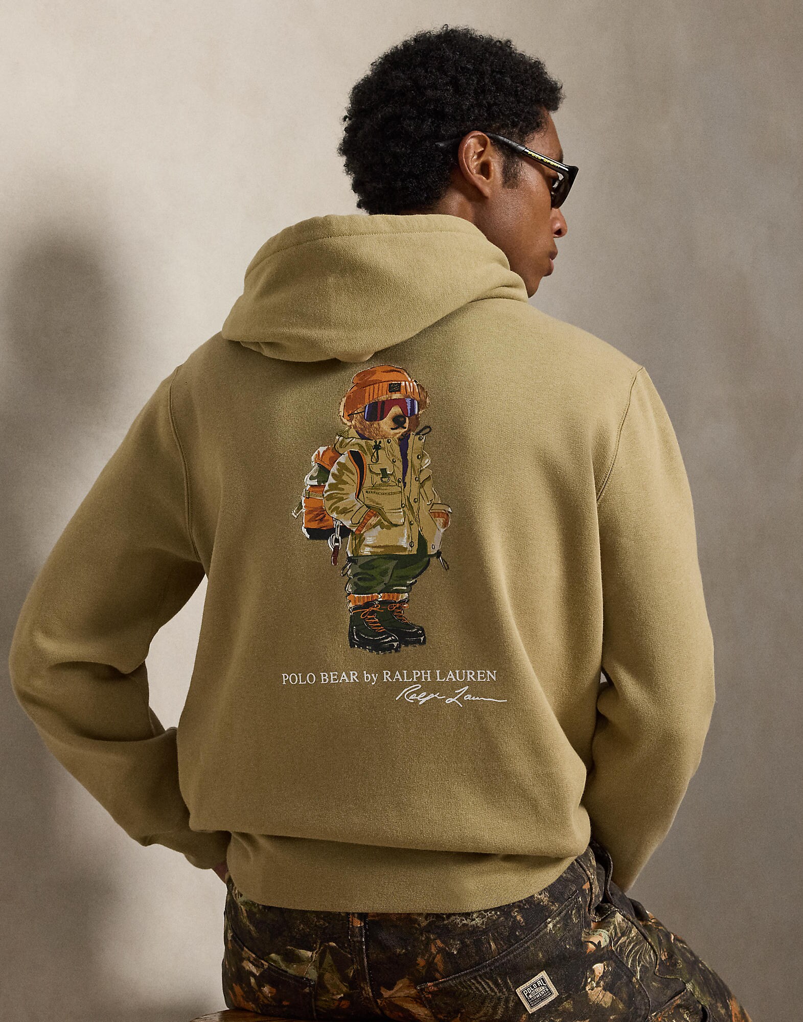 Polo Ralph Lauren Sudadera 'SEASONAL FLEECE' caqui / oliva / naranja oscuro / negro – imagen 3
