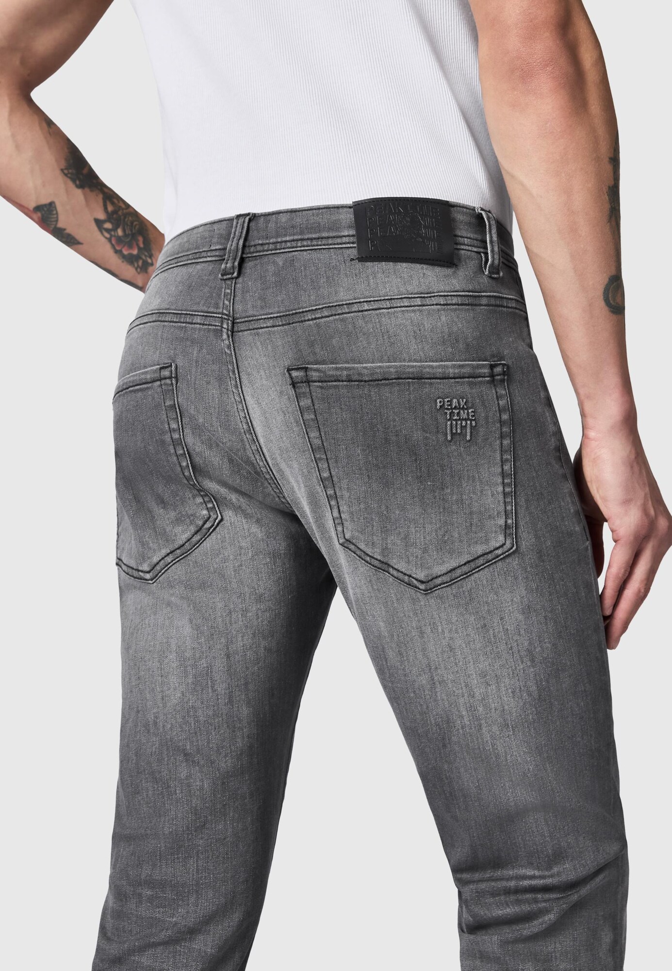 Peak Time Džínsy 'München'  sivý denim (obrázok 3)