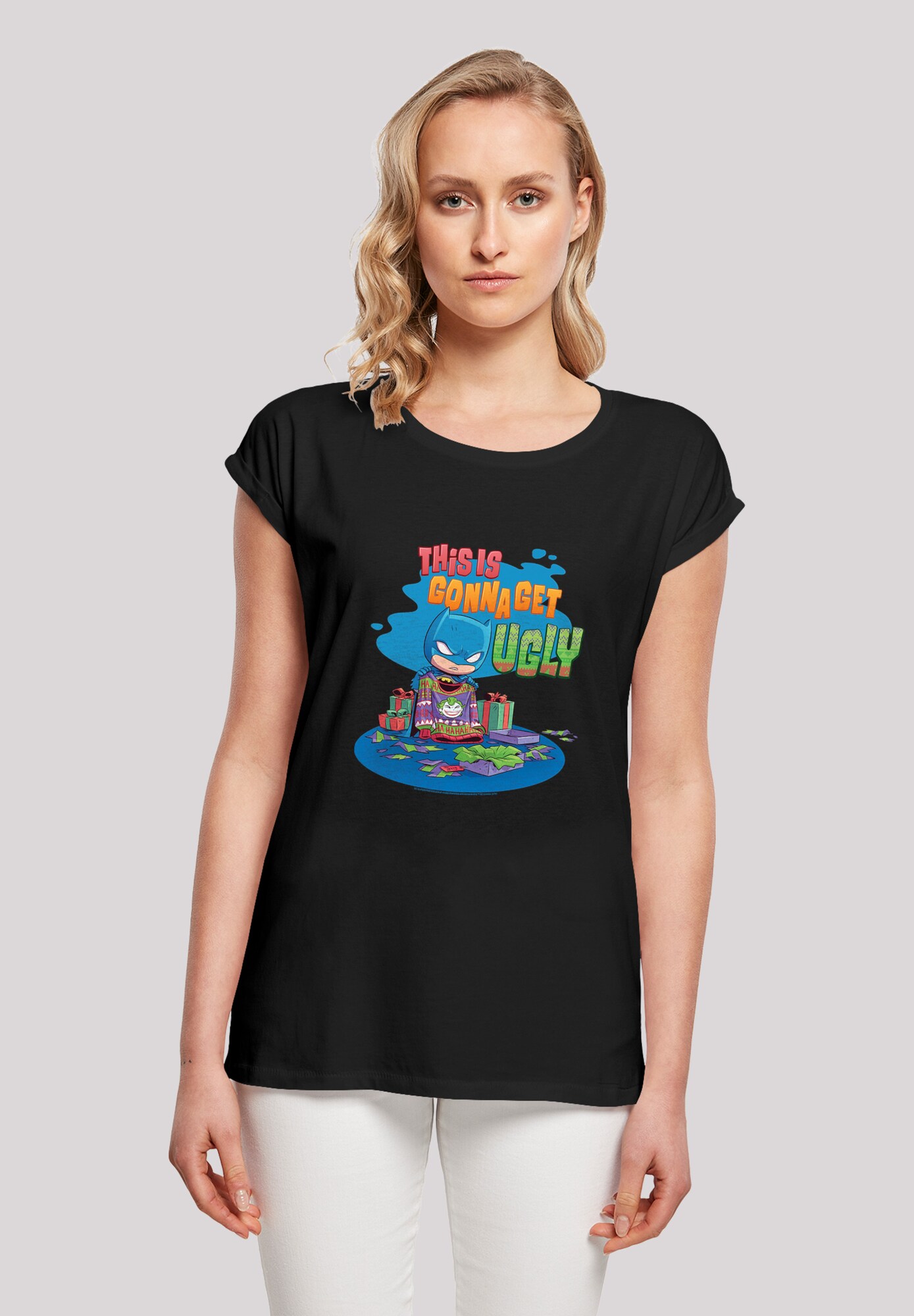 Thumbnail - T-Shirt 'Super Friends Batman Joker Christmas Jumper'
