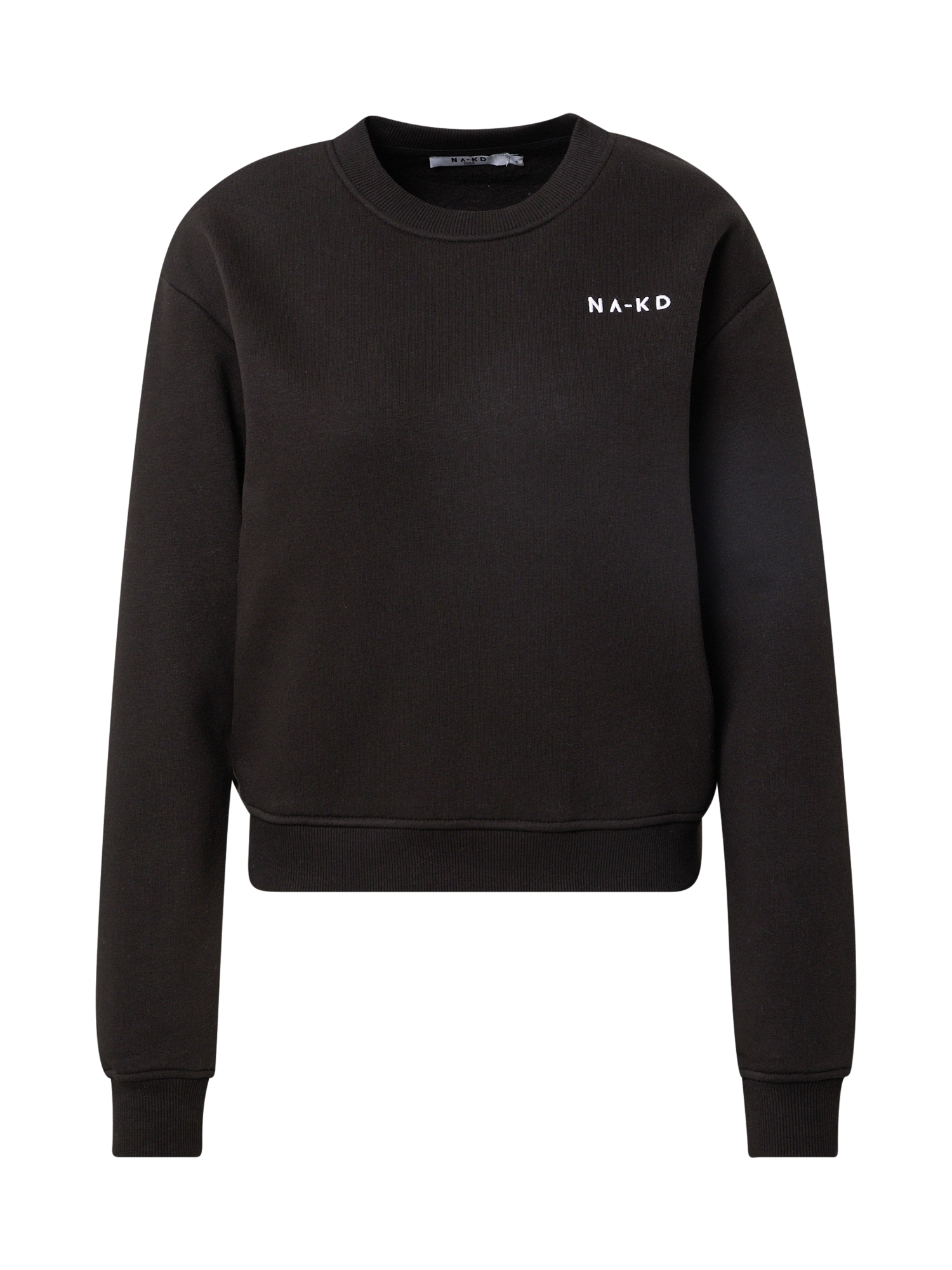 NA-KD Sweater majica  crna / bijela