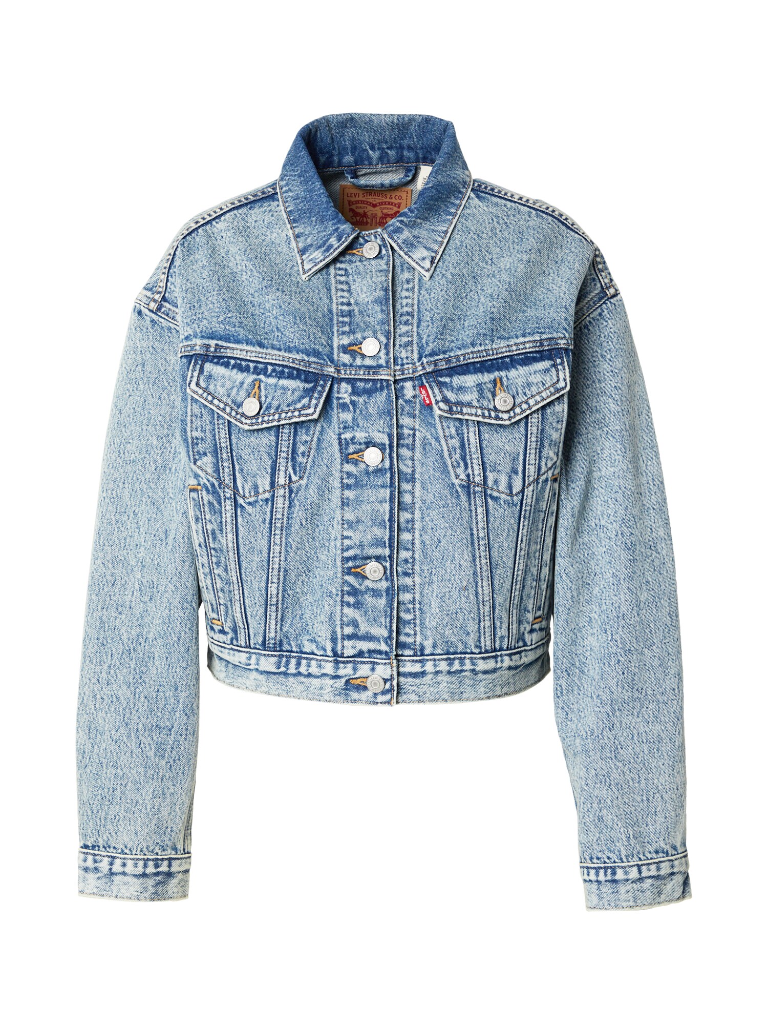 LEVIS ® Geacă de primăvară-toamnă Shrunken 90s Trucker  albastru denim
