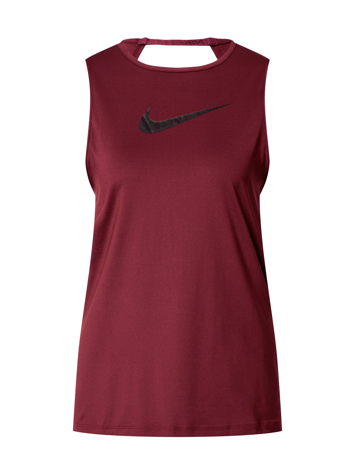 NIKE Sportiniai marškinėliai be rankovių  juoda / vyno raudona spalva