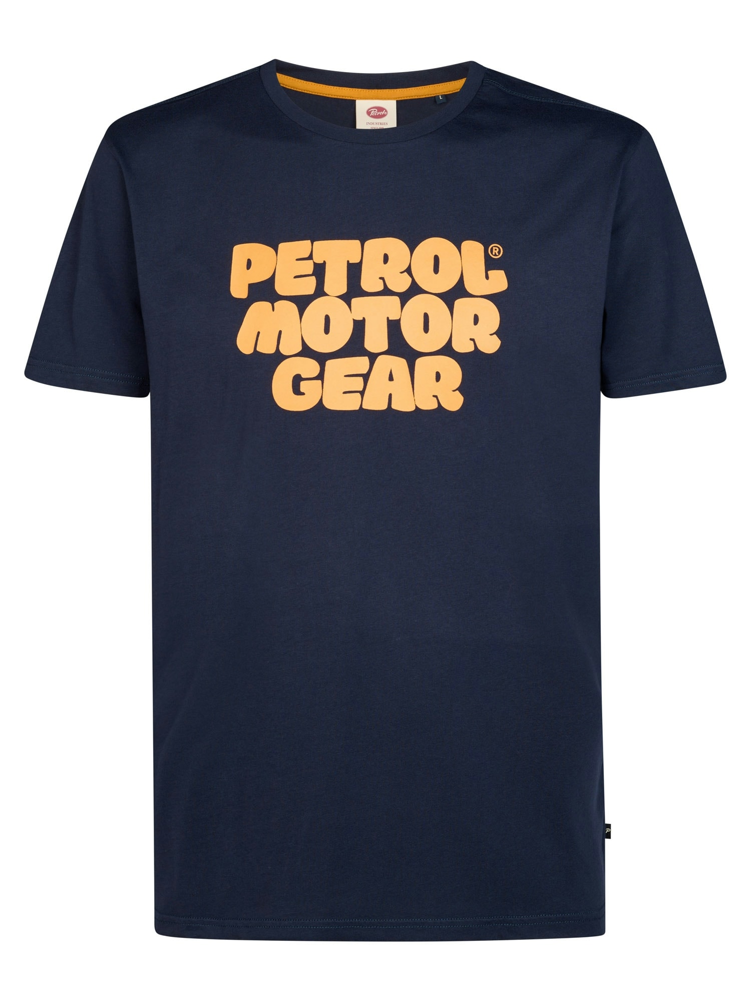 Petrol Industries Tricou bleumarin / galben