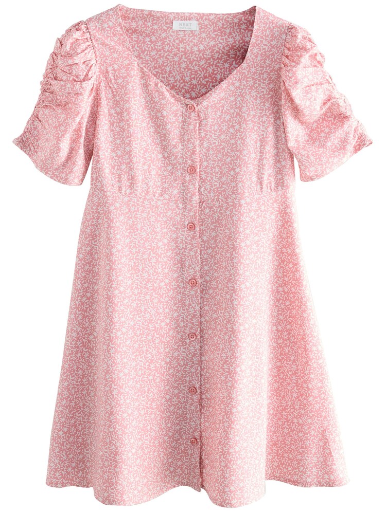 Next Kleid Mädchen Größe 140 rosa / weiß