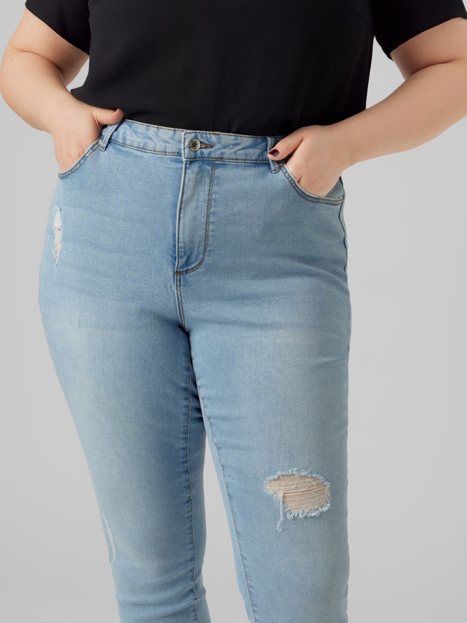 Vero Moda Curve Džínsy modrá denim (obrázok 4)