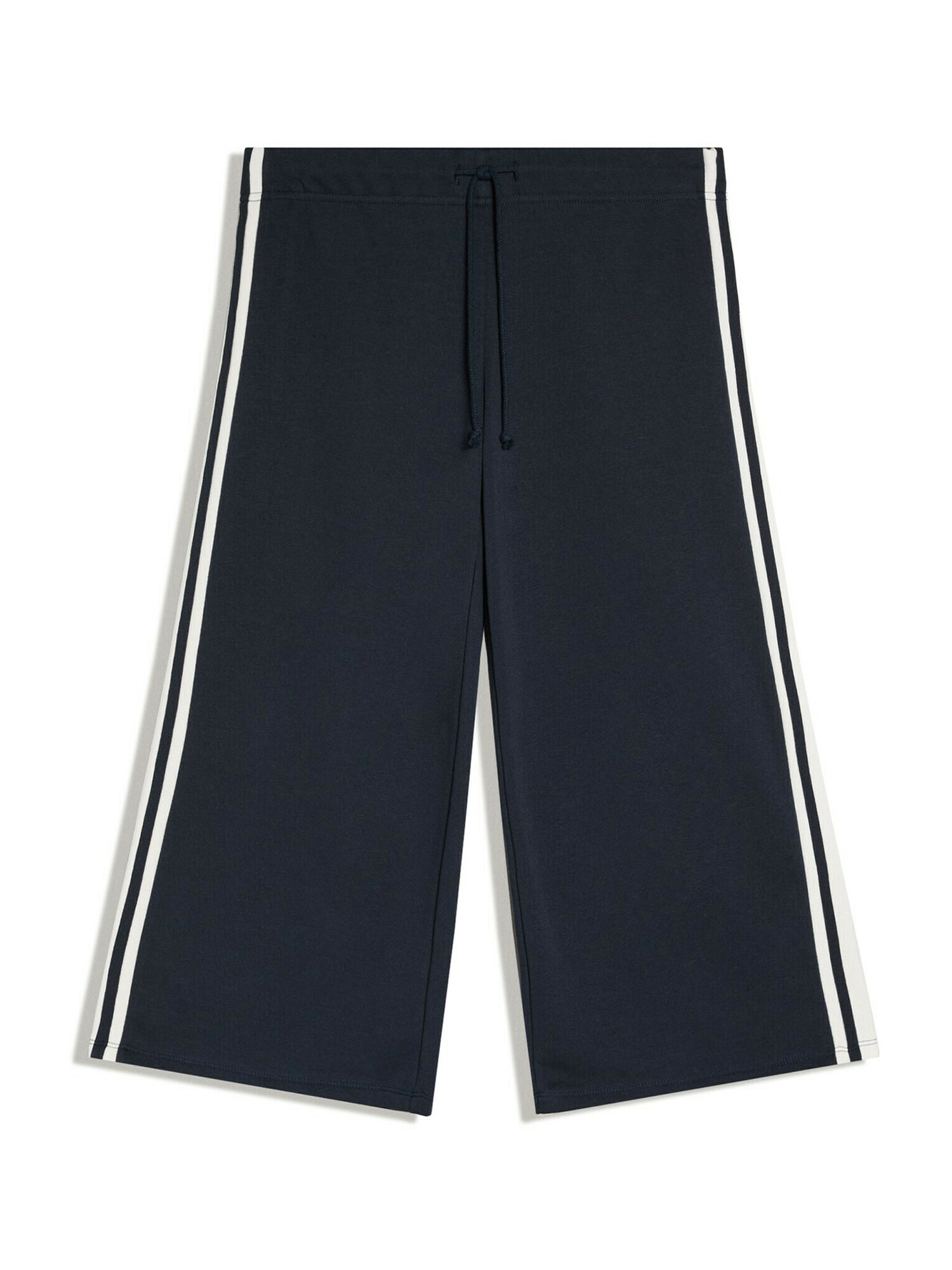 Bershka Pantaloni bleumarin / alb