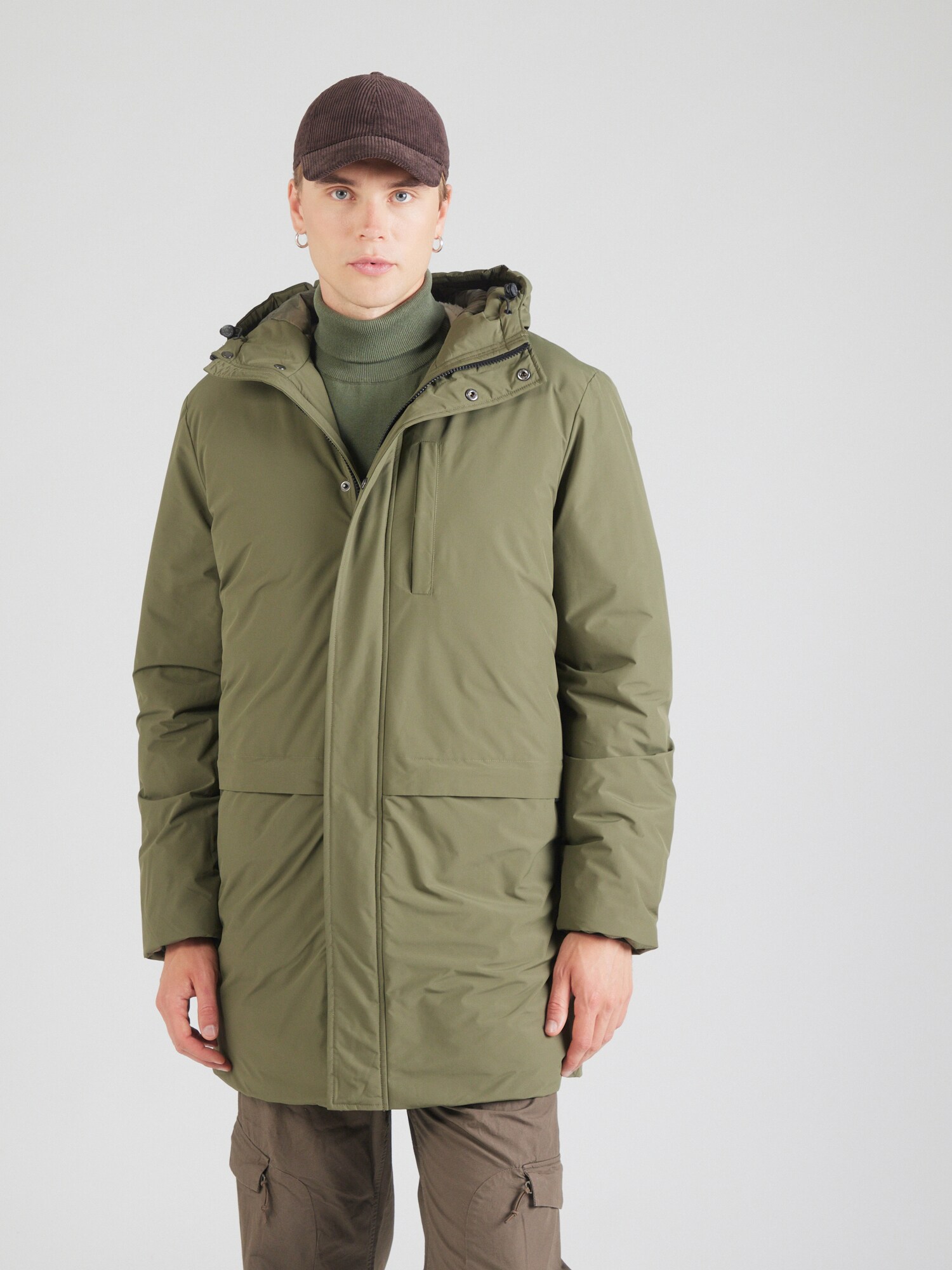 BLEND Prechodná parka 'BHFERDINAN' olivová (obrázok 3)