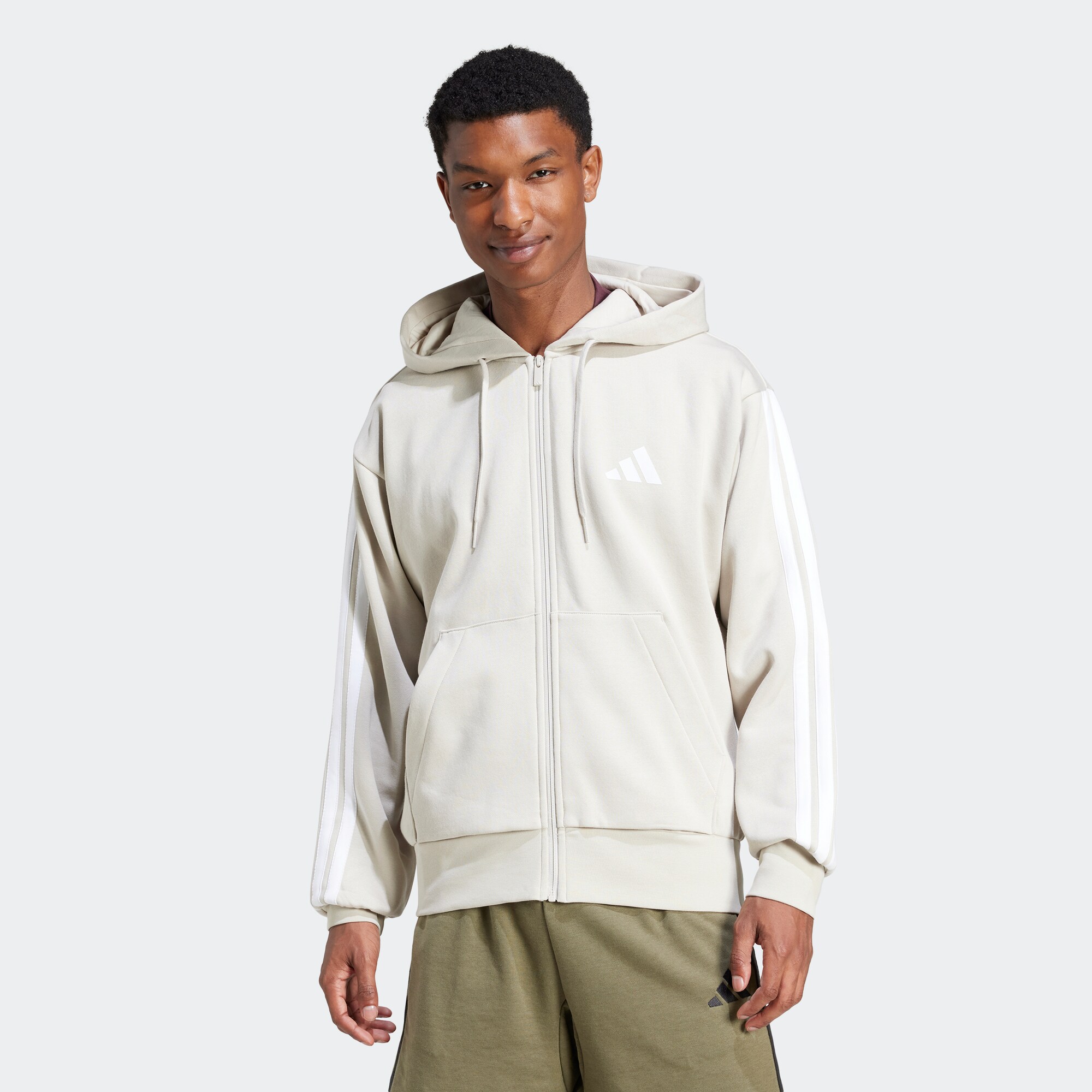 ADIDAS SPORTSWEAR Sport szabadidős dzsekik  krém / fehér akciós termékkép 1