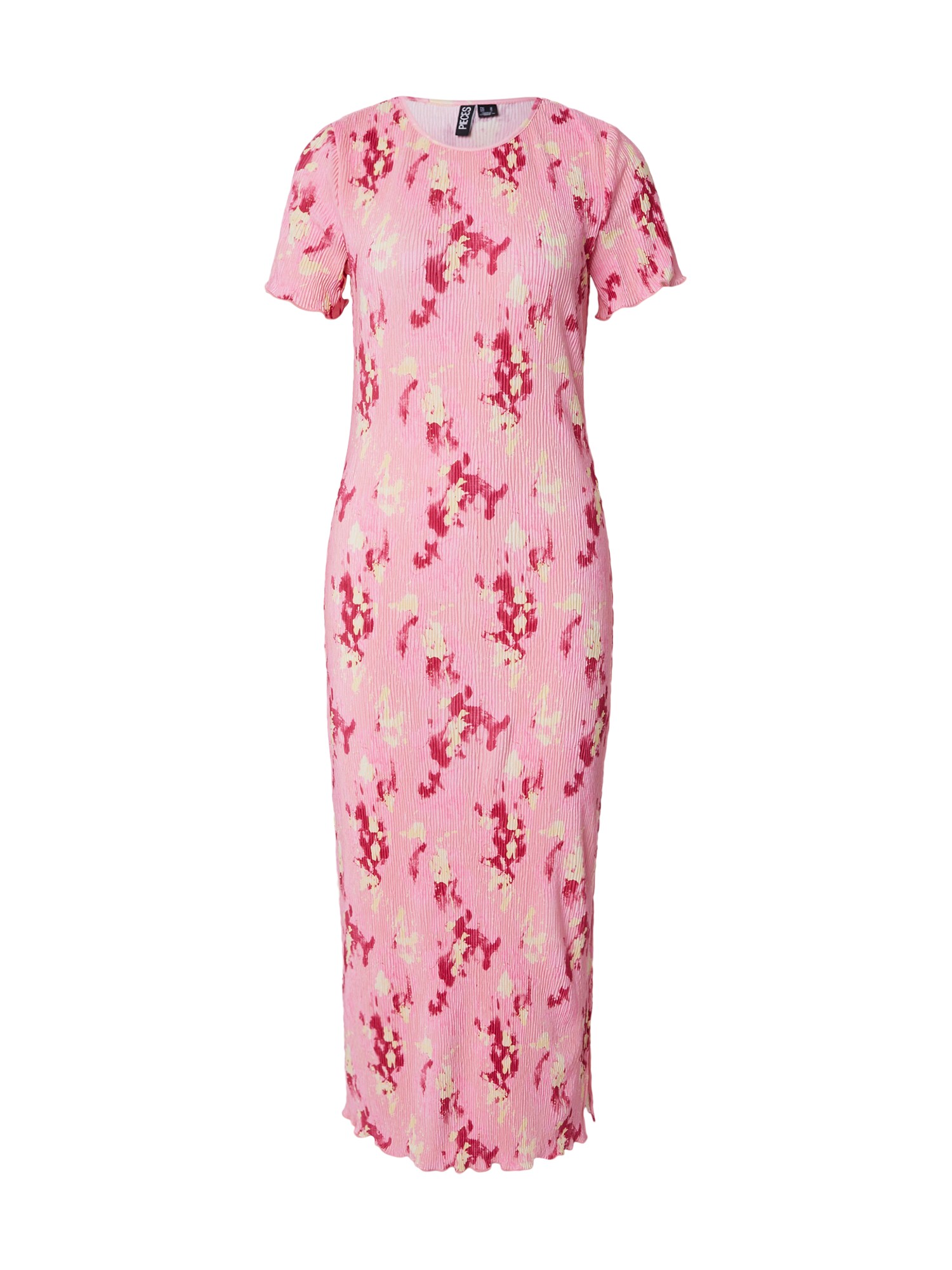 PIECES Rochie de vară PCFLORA galben deschis / roz / roz pastel