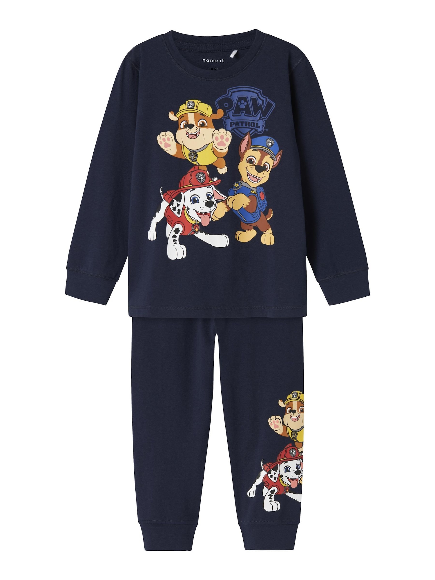 NAME IT Ruhák alváshoz 'NMMARLO PAWPATROL'  éjkék / barna / sárga / fehér akciós termékkép 1