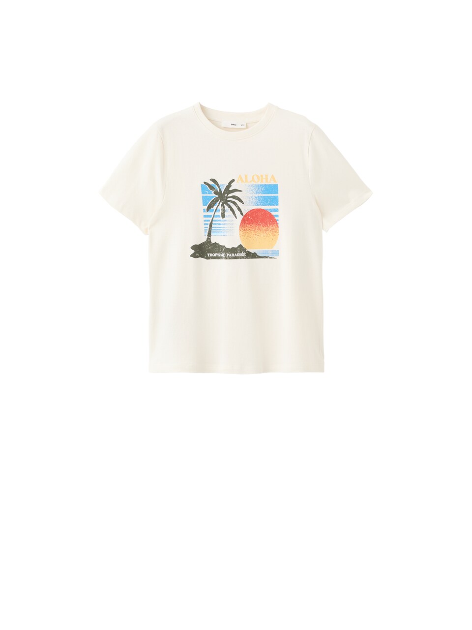 T-shirt 'ILUSTRA' ljusbeige / azur / citron
