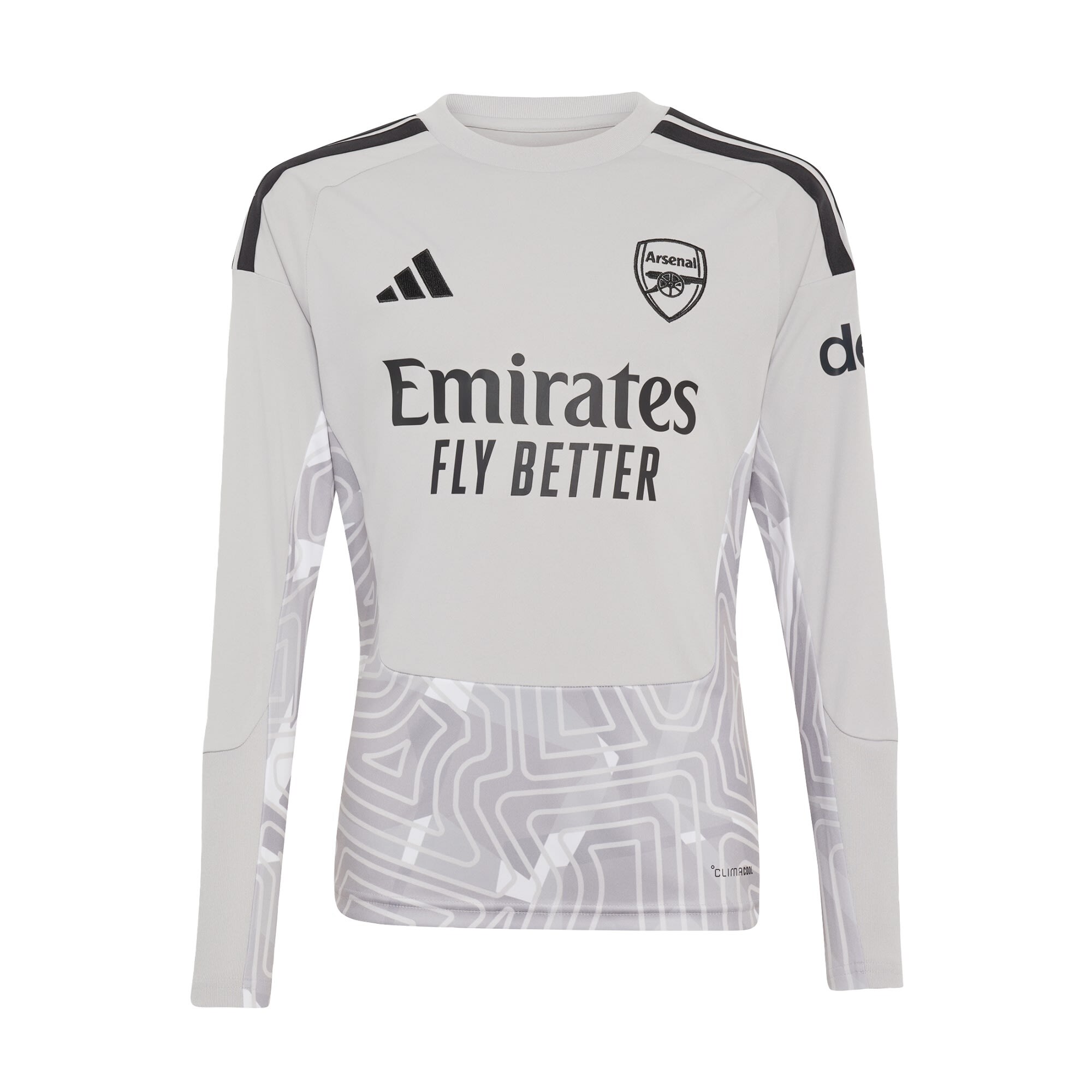 ADIDAS PERFORMANCE Tehnička sportska majica 'FC Arsenal 26/27' kameno siva / tamo siva / crna / prljavo bijela
