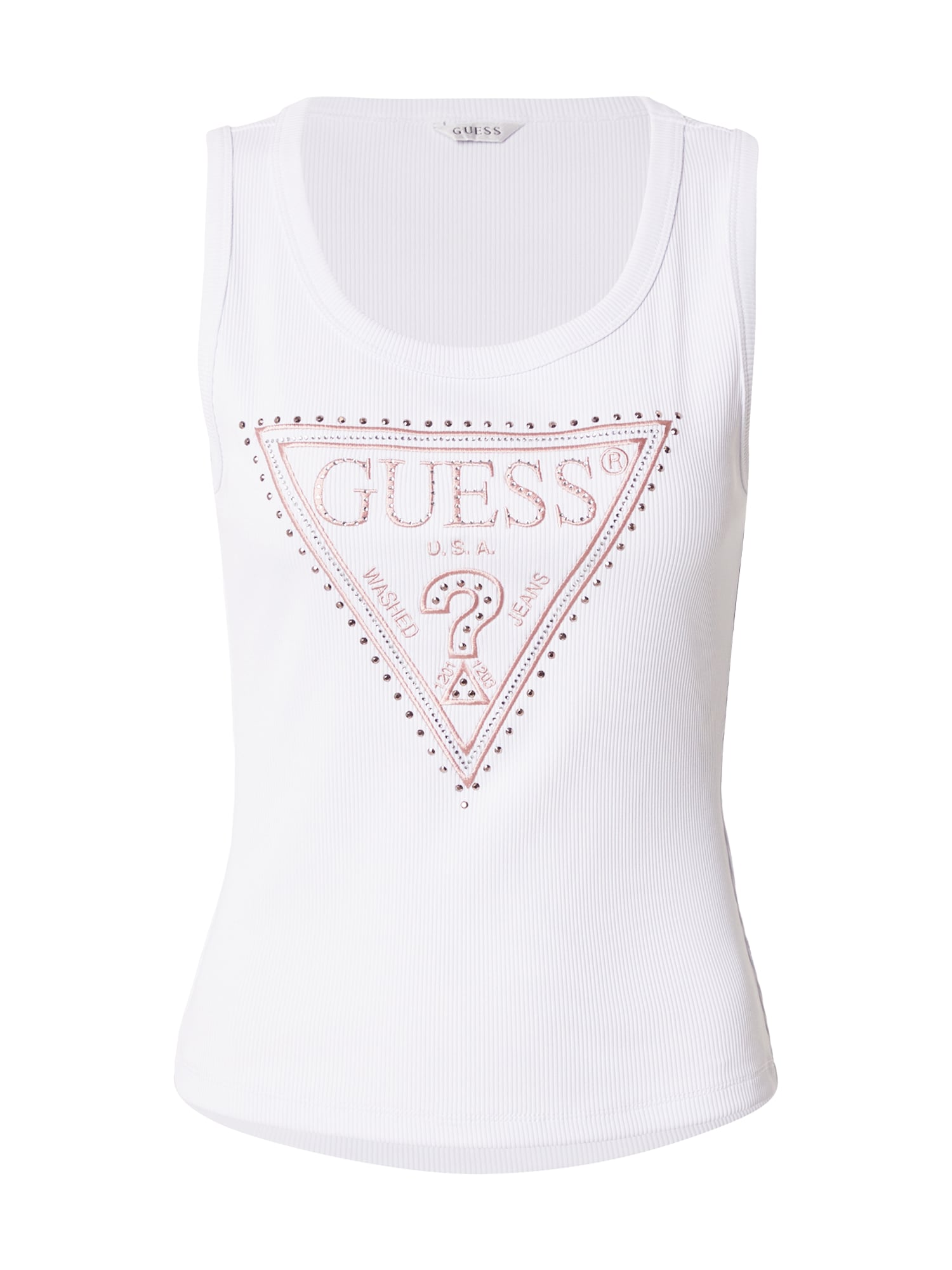GUESS Top 'SAVINA' rosa / plata / blanco