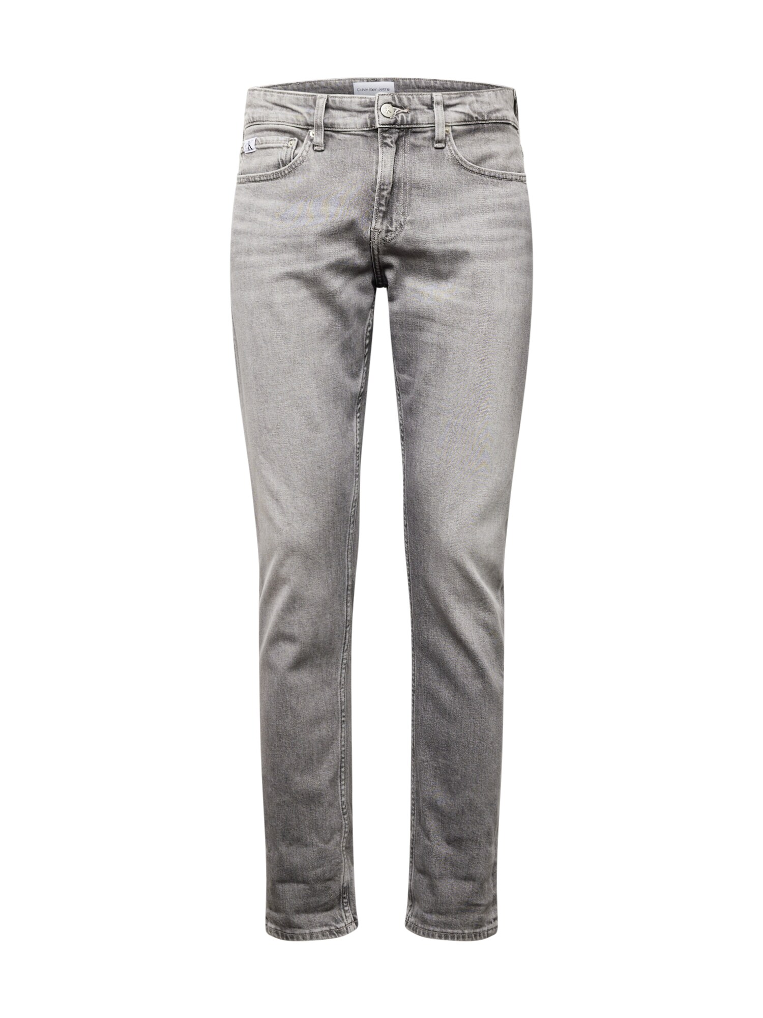 Calvin Klein Jeans Džínsy 'SLIM'  sivý denim