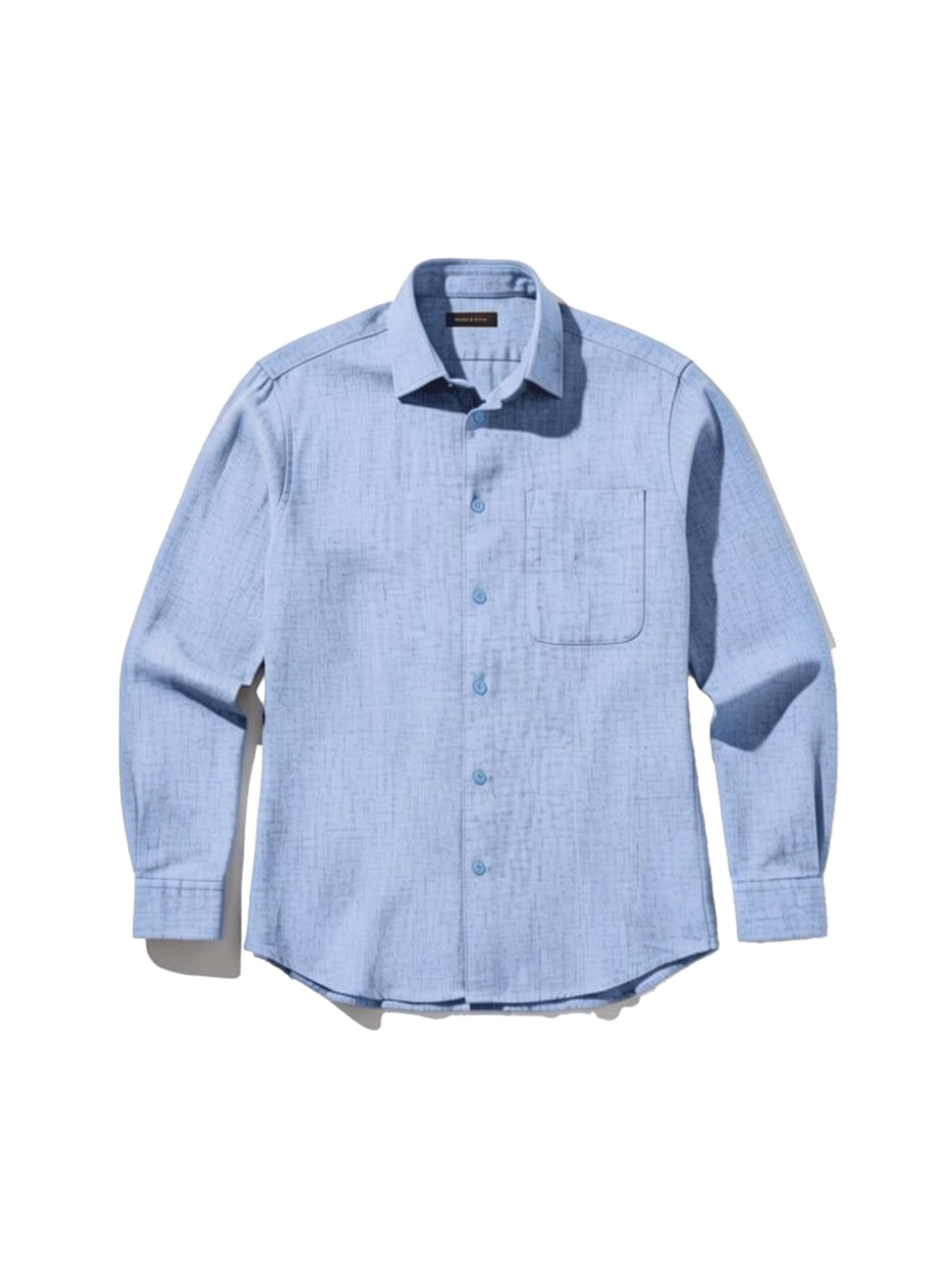 Kleidermafia Camisa 'Regular Fit Cotton Pocket Shirt - Blue' azul