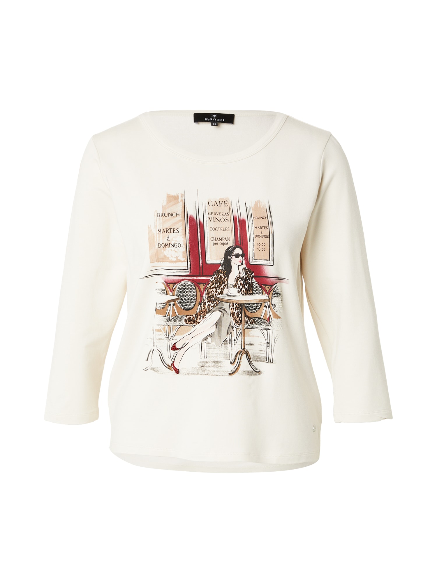 monari Tricou maro / maro cappuccino / roşu închis / alb natural
