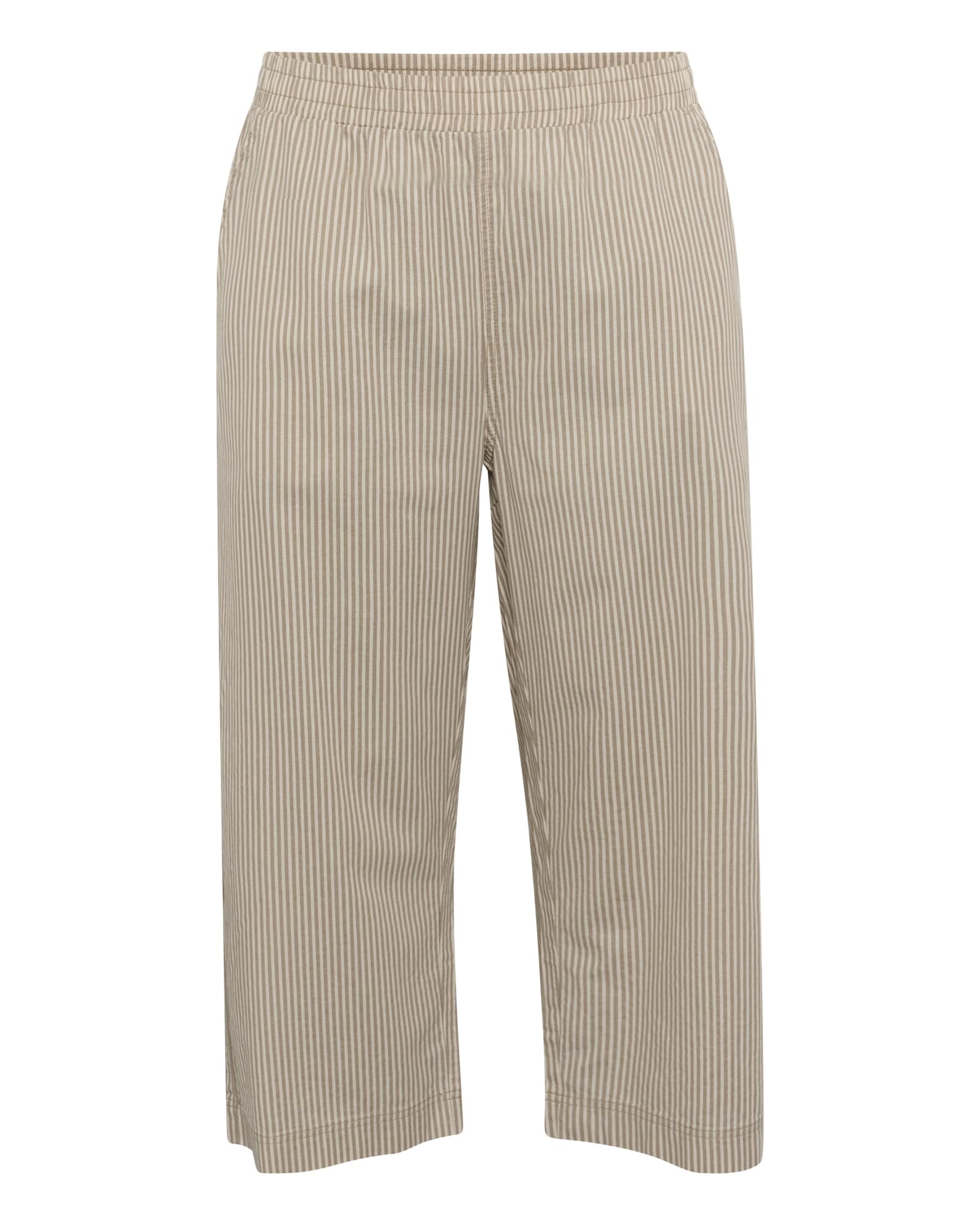KAFFE CURVE Pantaloni KCNana  ecru / bej închis