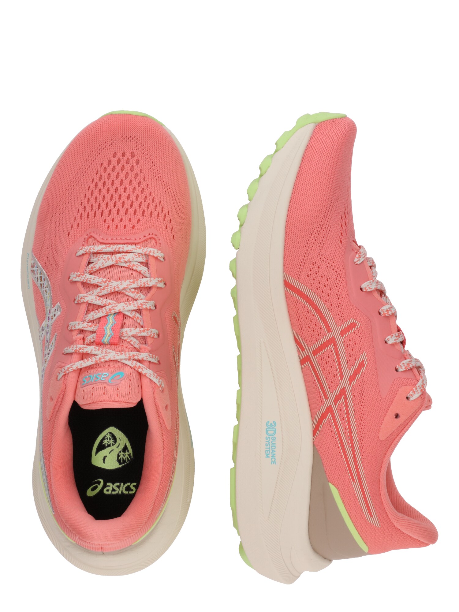 ASICS Futócipők 'GT-1000 13 TR'  neonkék / zöld / lazac / piszkosfehér termék 2. képe