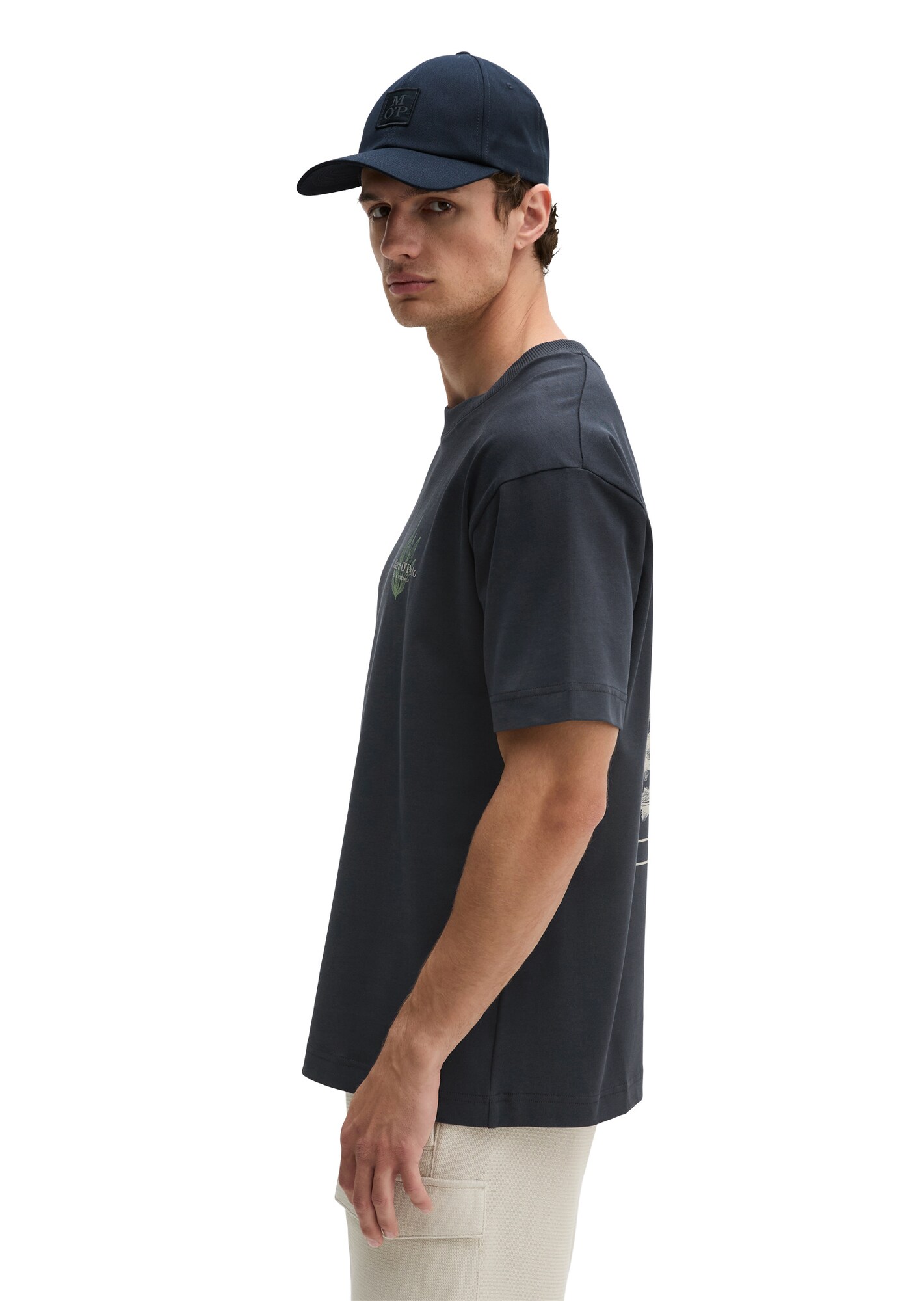 Marc O'Polo Camiseta  azul oscuro / gris / verde – imagen 7