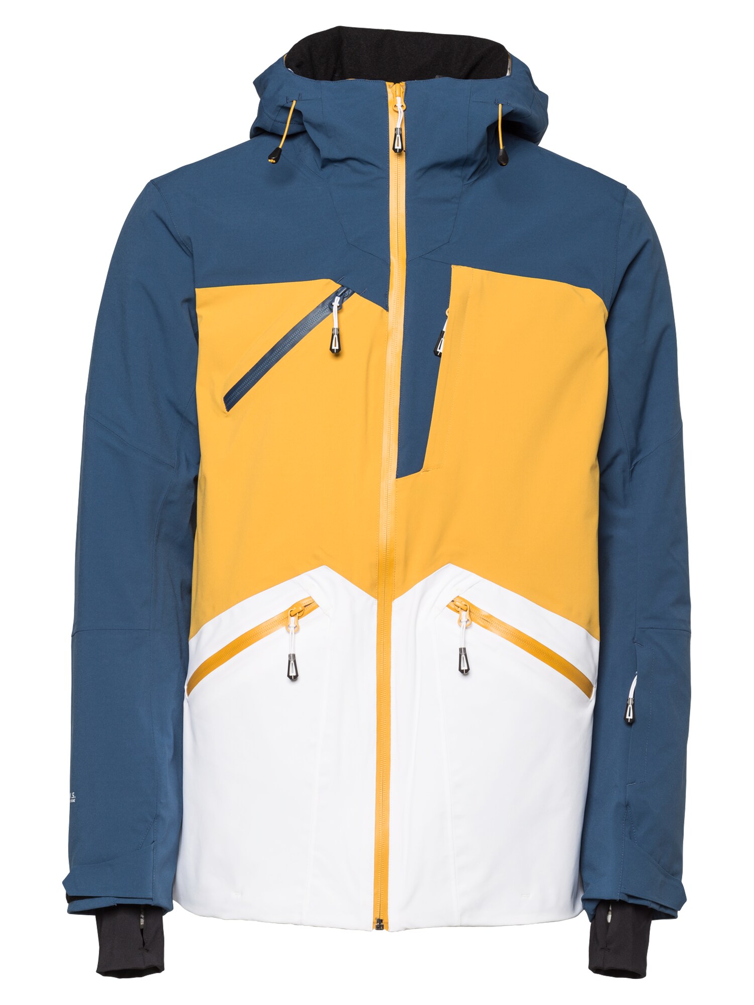 ICEPEAK Sportinė striukė 'CALAMUS'  balta / mėlyna / geltona
