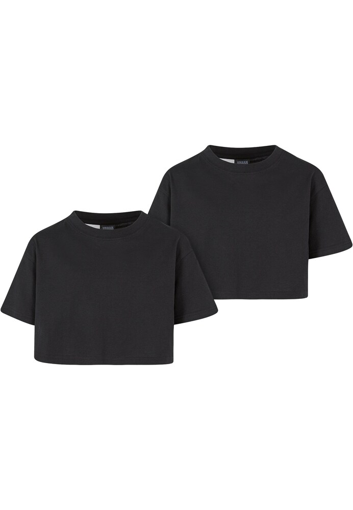 Urban Classics Shirt Mädchen Größe 146/152 schwarz