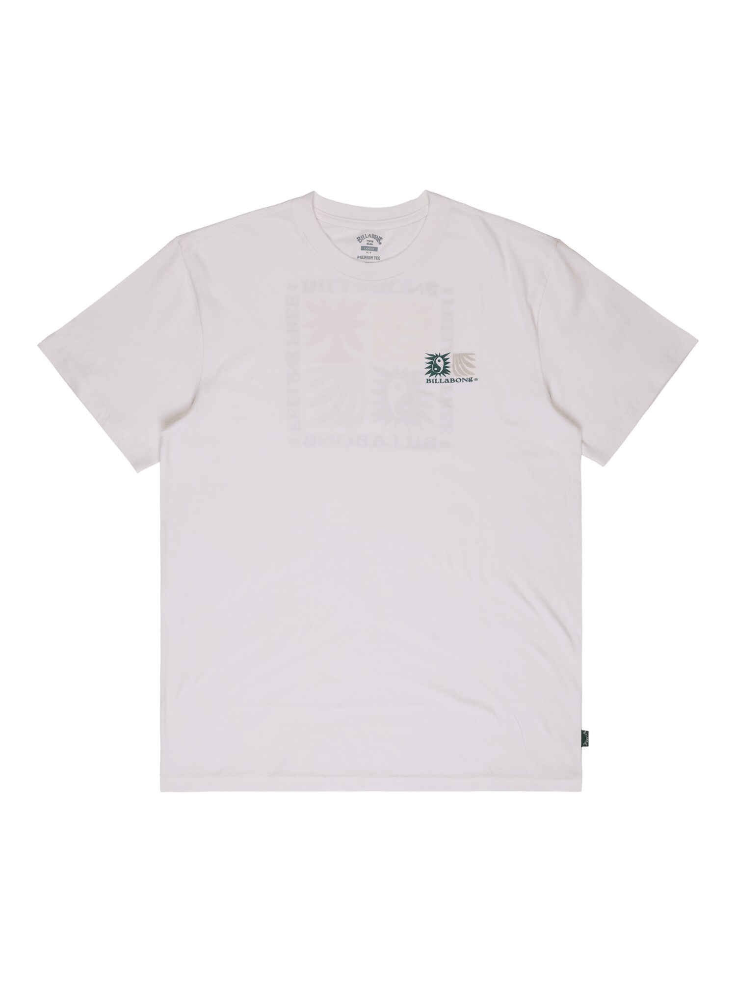 BILLABONG Tricou 'Surge'  bleumarin / verde petrol / portocaliu / alb