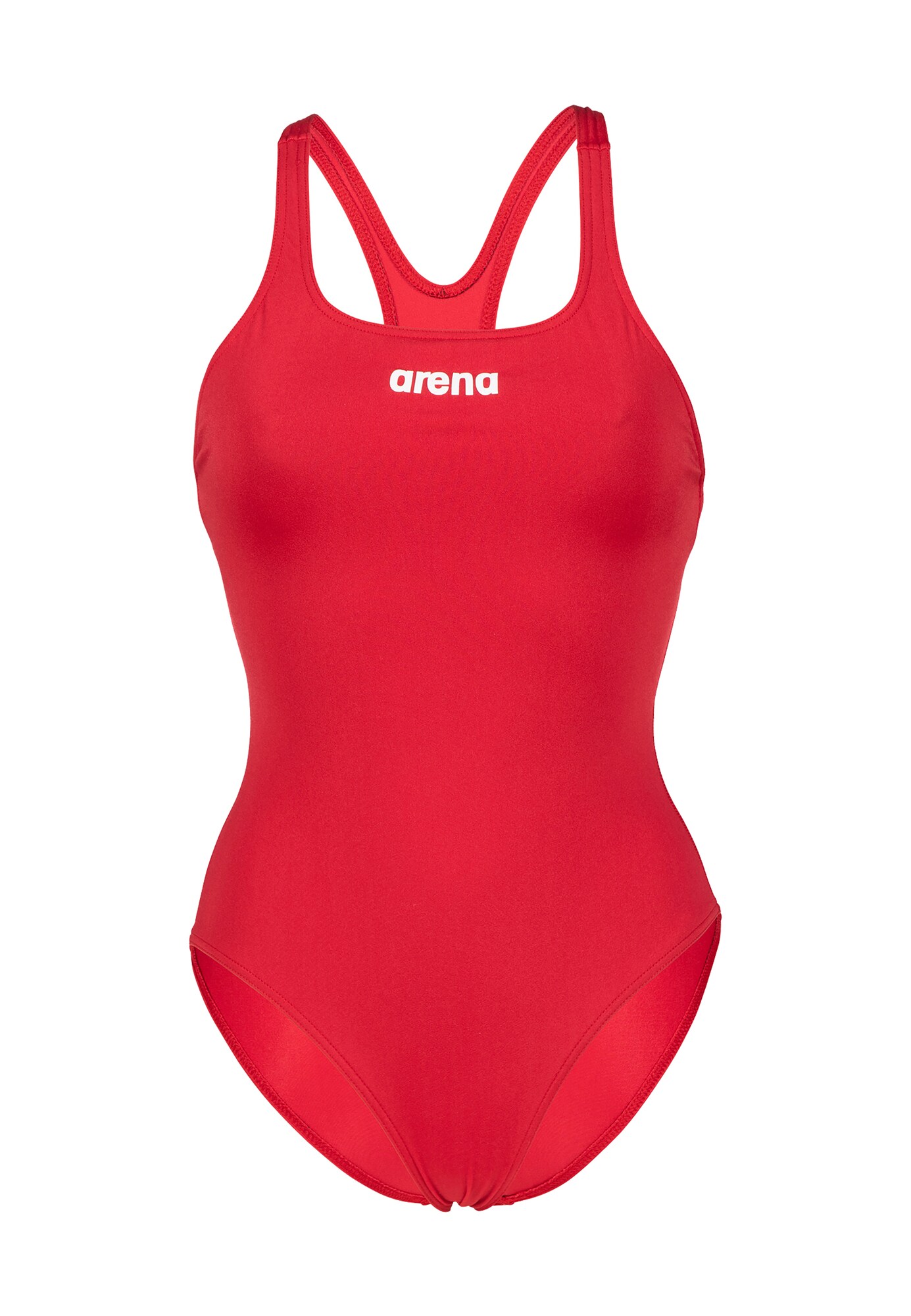 ARENA Športové jednodielne plavky 'TEAM PRO SOLID'  červená / biela