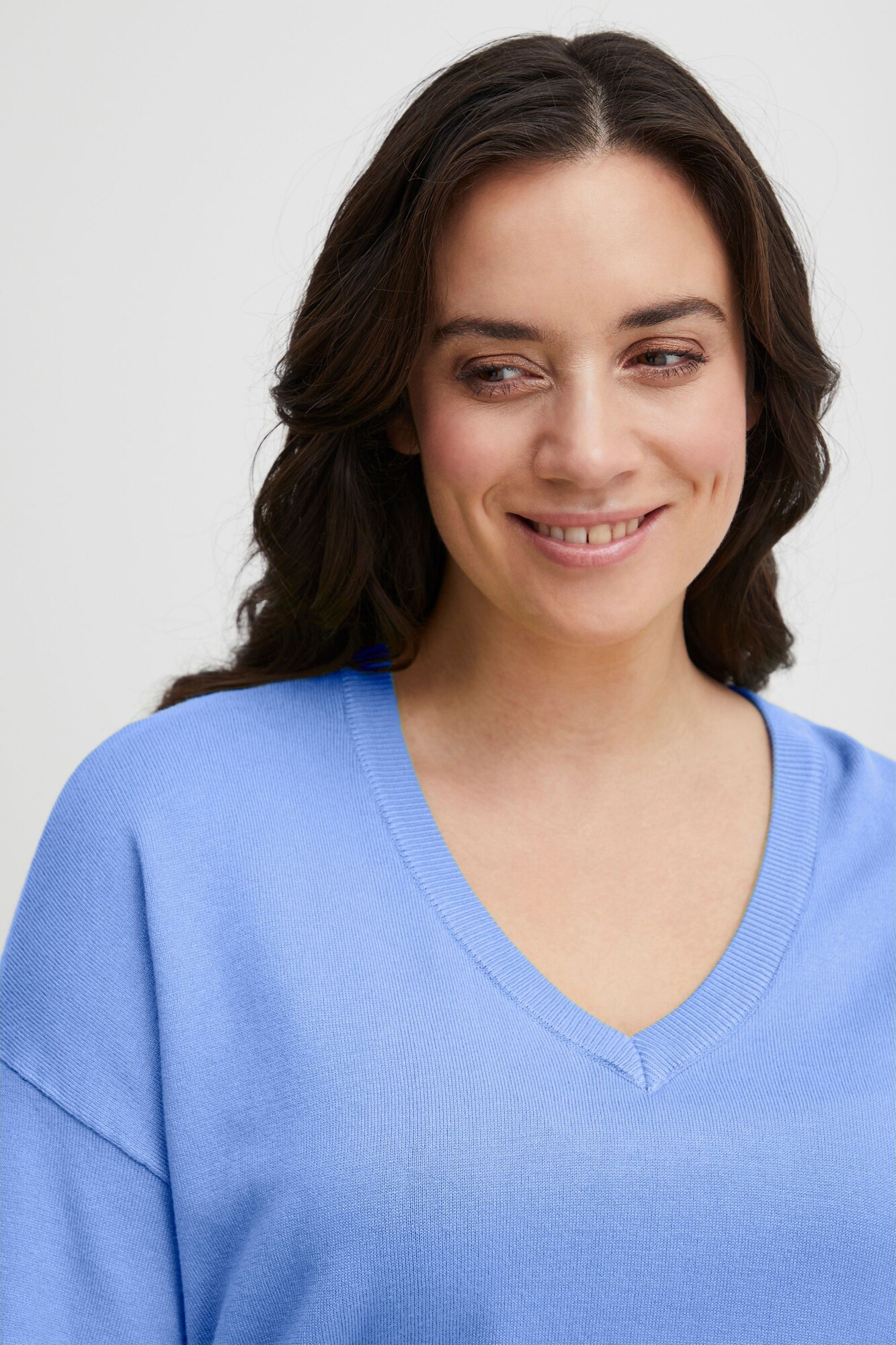 Thumbnail - Fransa Curve Pullover Blume