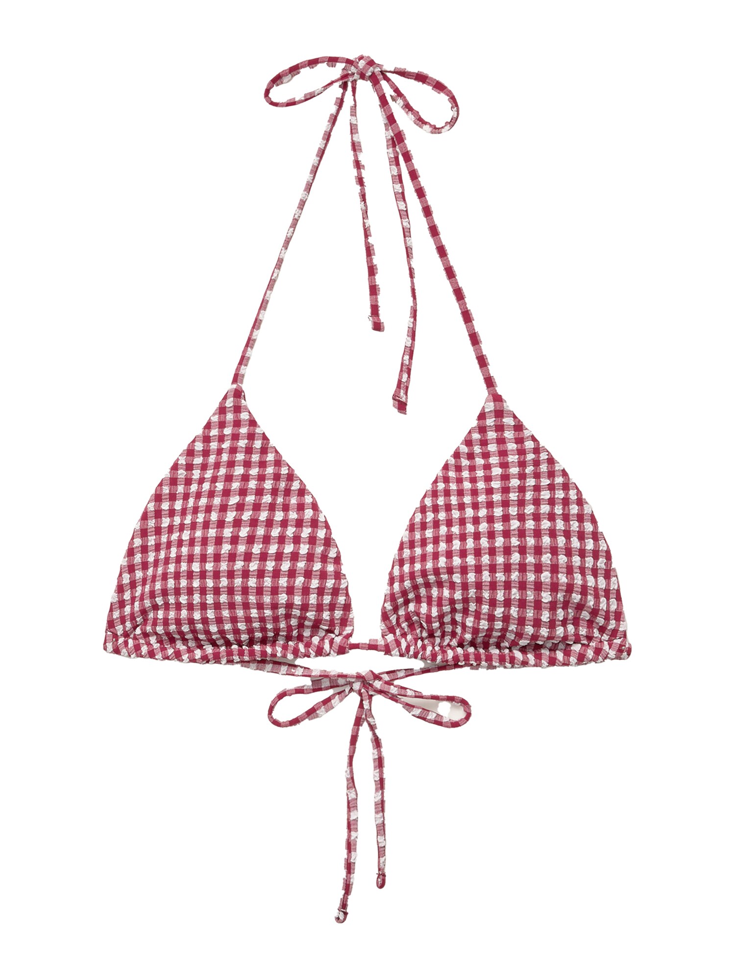 Pull&Bear Bikini felső  gránátalma / fehér akciós termékkép 1