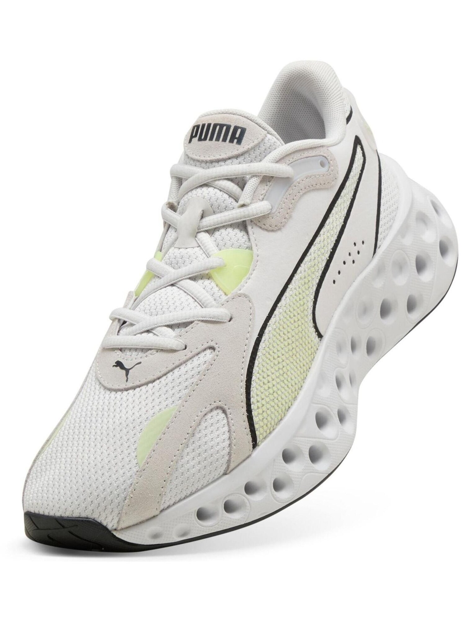 PUMA Zapatillas de running  verde claro / blanco / offwhite