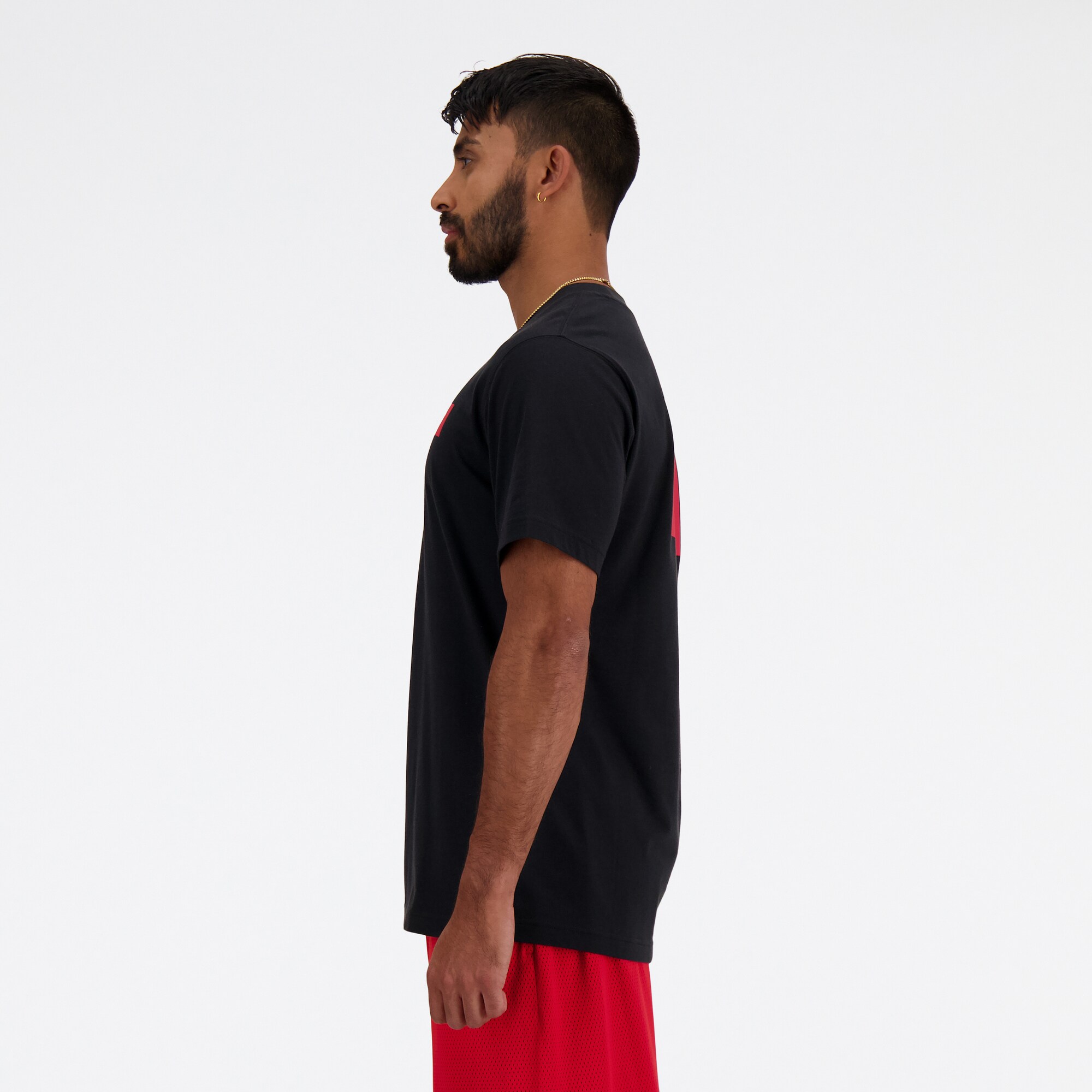 new balance Tricou Essentials  roșu / negru / alb
