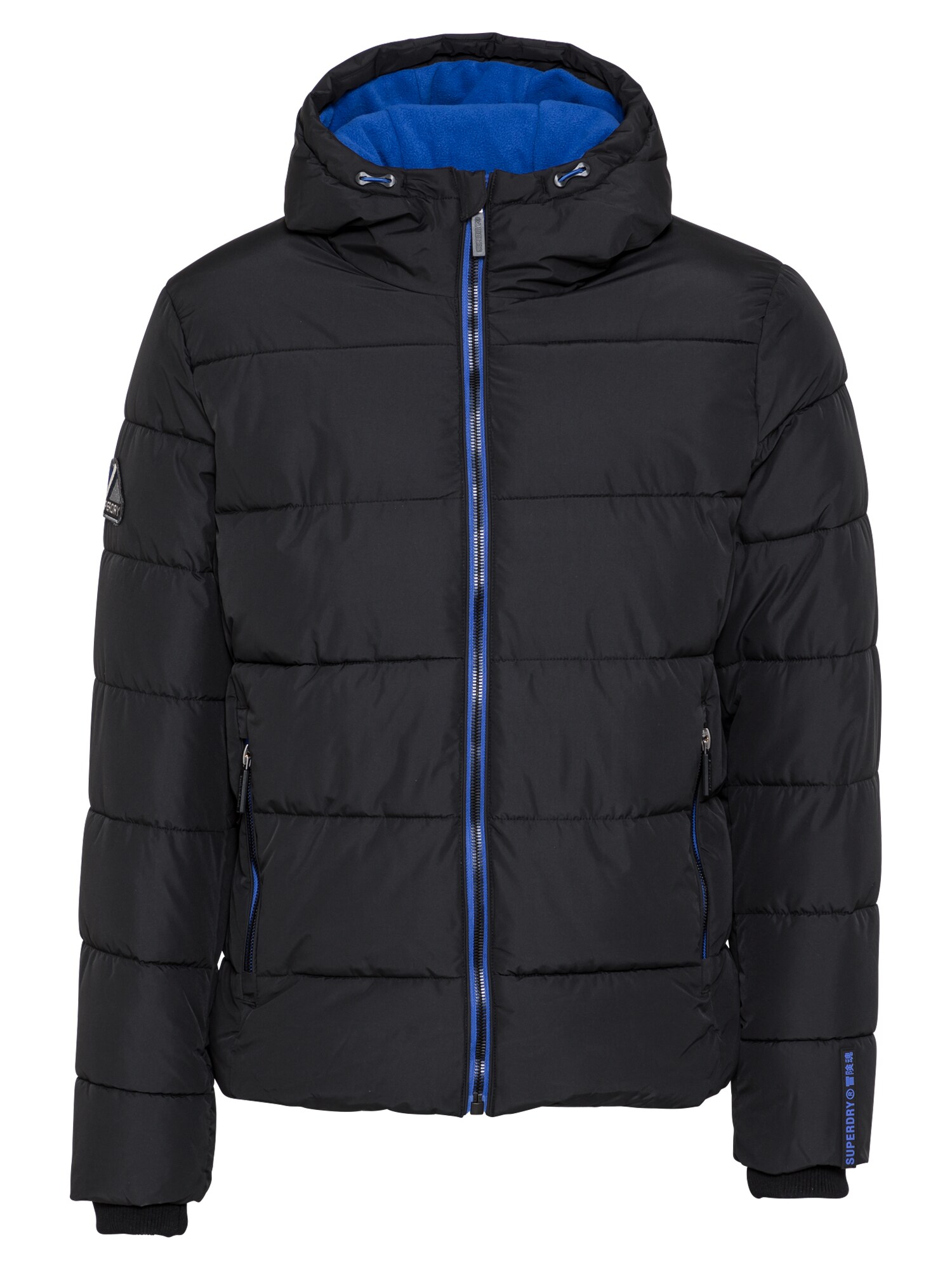 Superdry Demisezoninė striukė  juoda / mėlyna