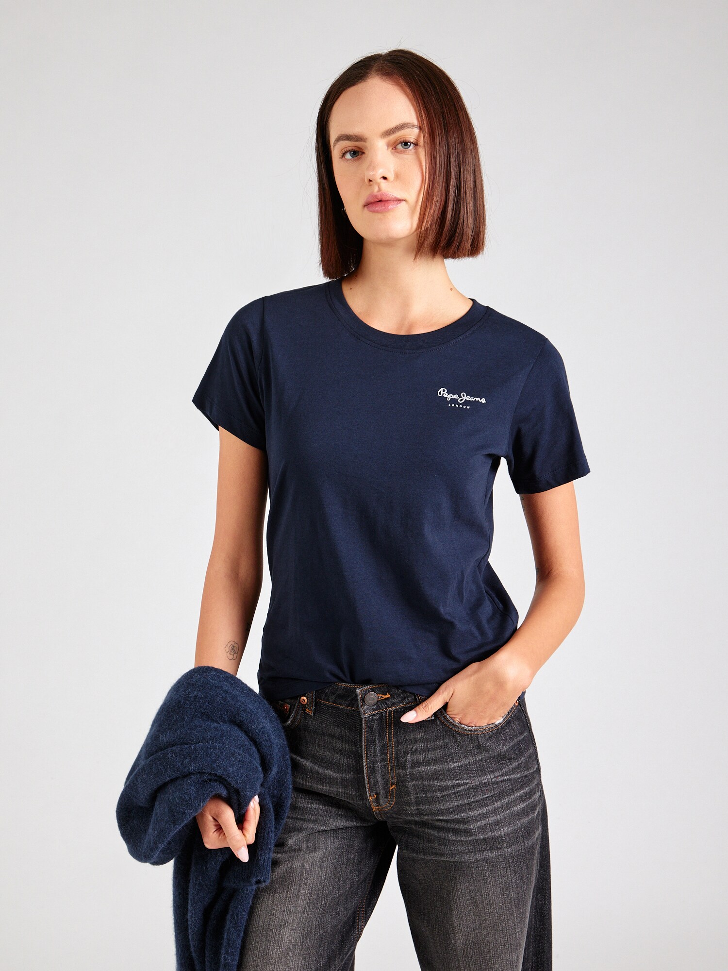 Pepe Jeans Póló 'TOM'  tengerészkék / fehér termék 2. képe