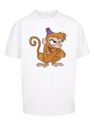 F4NT4STIC Shirt ‘Disney Aladdin Angry Abu’ Nude / Camel / Lila / Wit