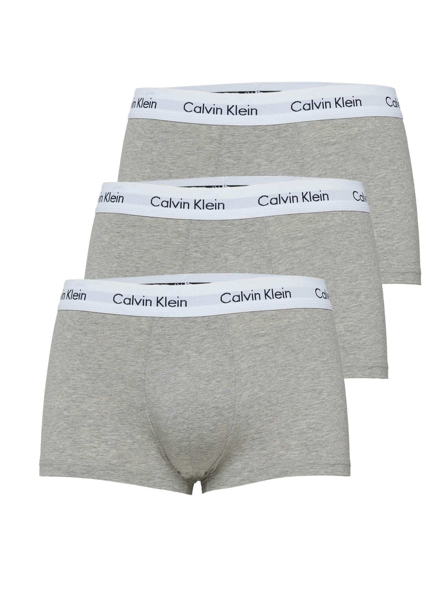 Calvin Klein Underwear Боксерки  тъмносиво / сив меланж / бяло