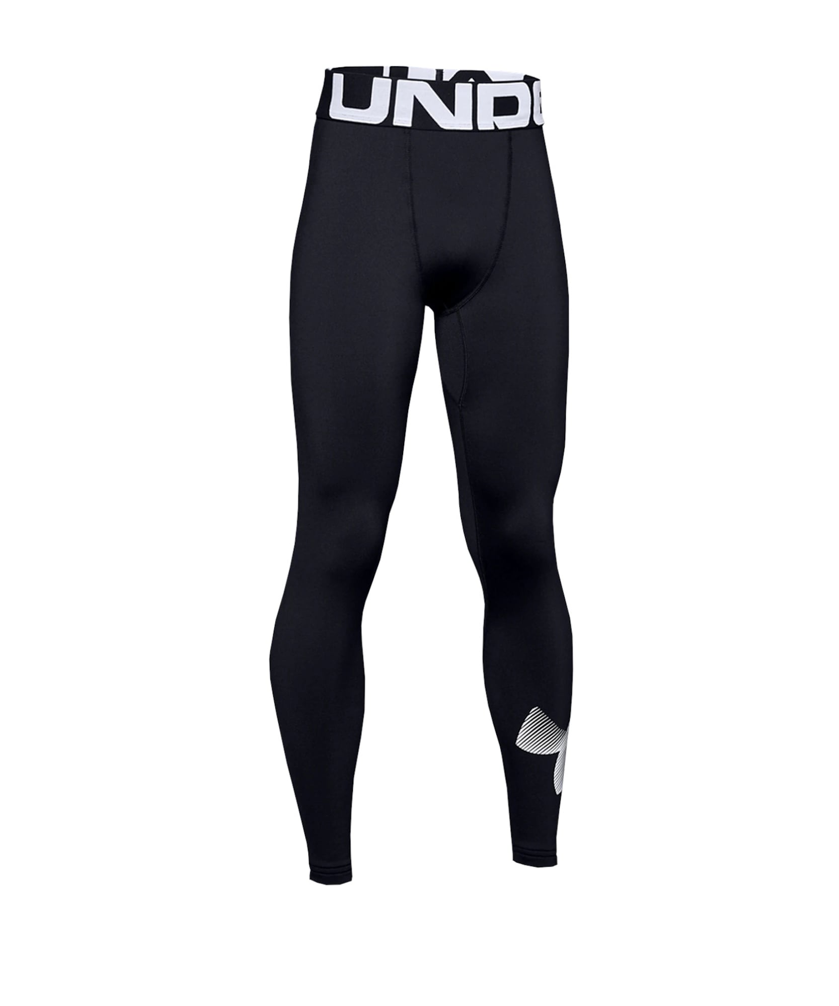 UNDER ARMOUR Pantaloni sport  negru / alb