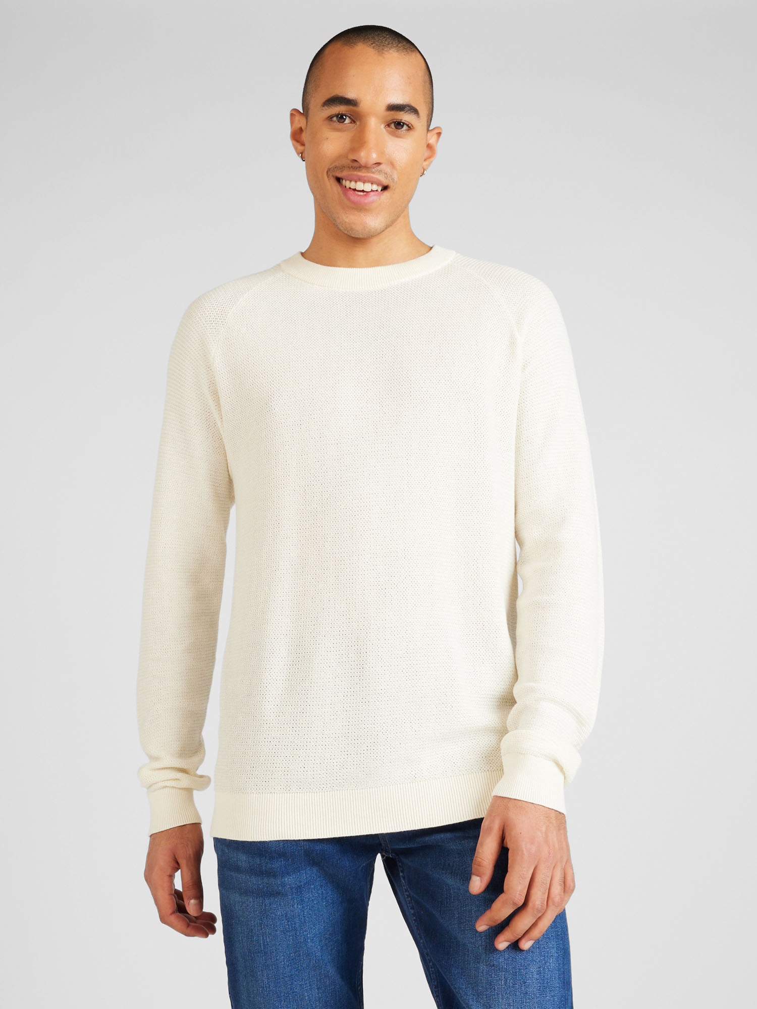 JACK & JONES Pulóver 'JASPER'  természetes fehér termék 2. képe