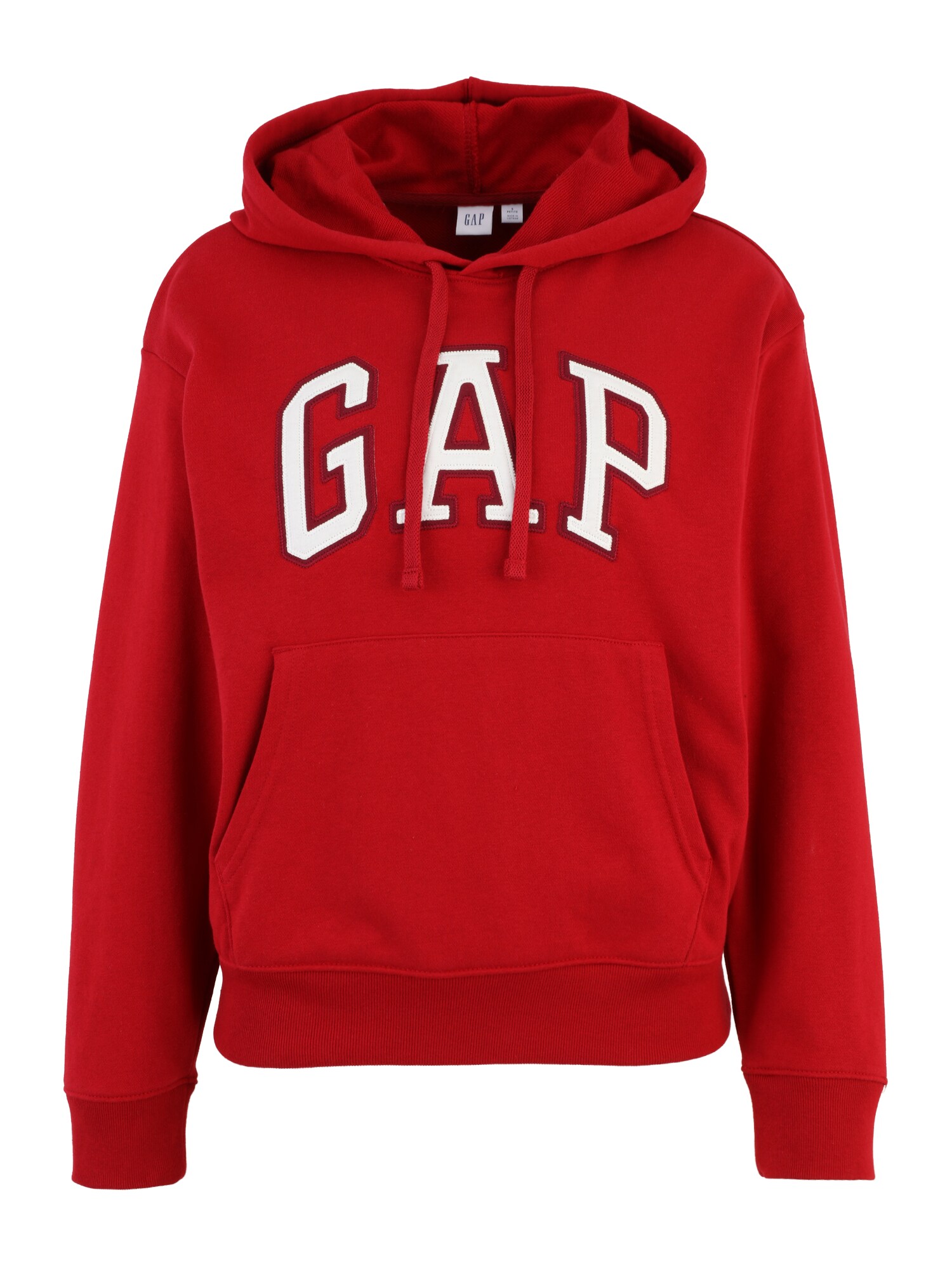 Gap Petite Mikina 'HERITAGE'  ohnivo červená / biela