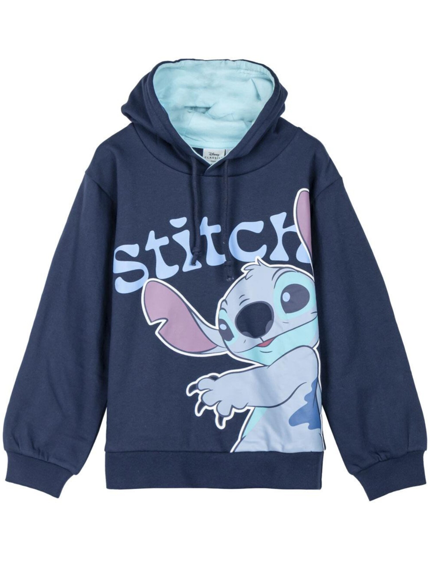 Disney Pullover Stitch Hoodie Boys Blue Long Sleeve Disney Sweatshirt